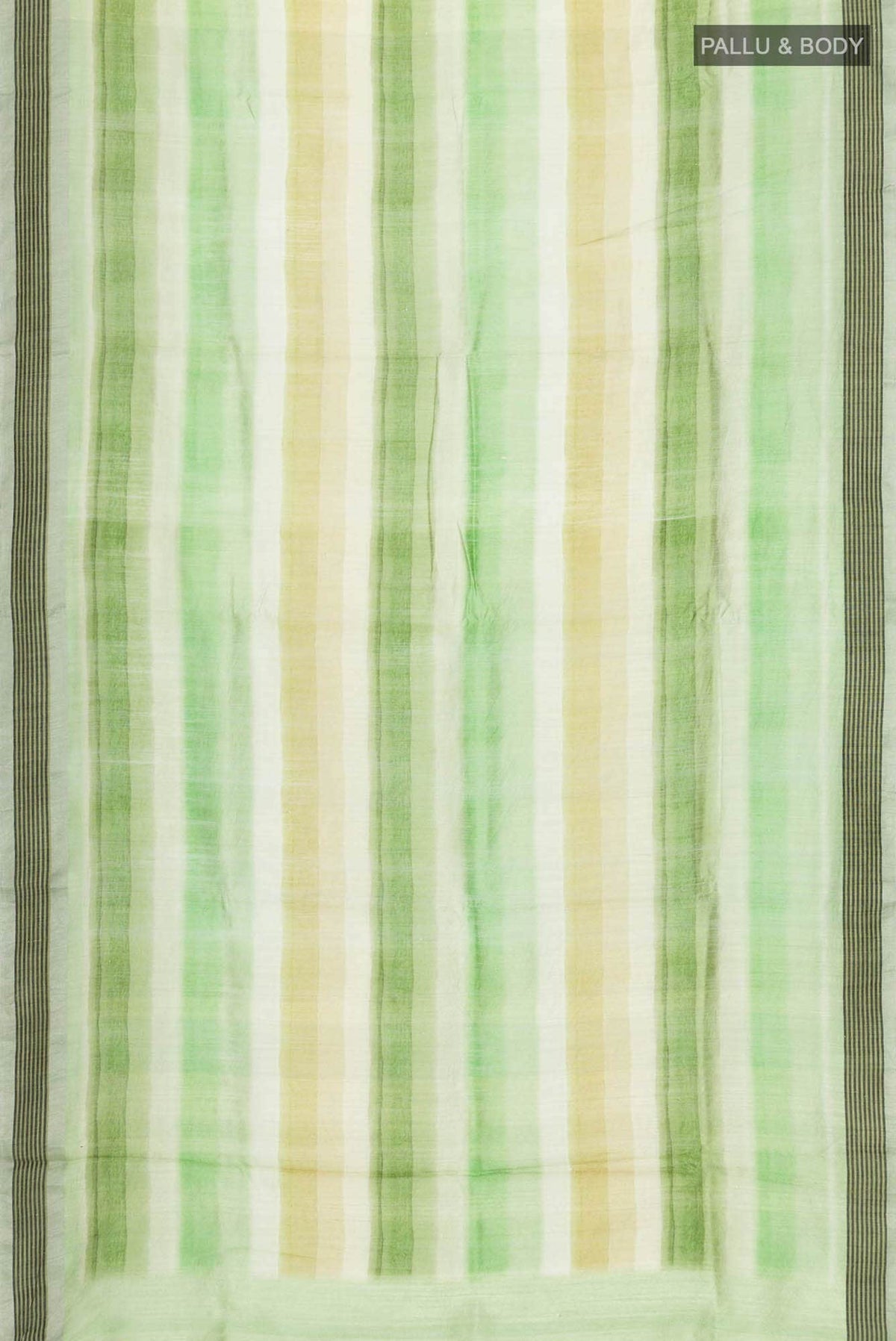 Green Bhagalpuri Tussar Silk Saree