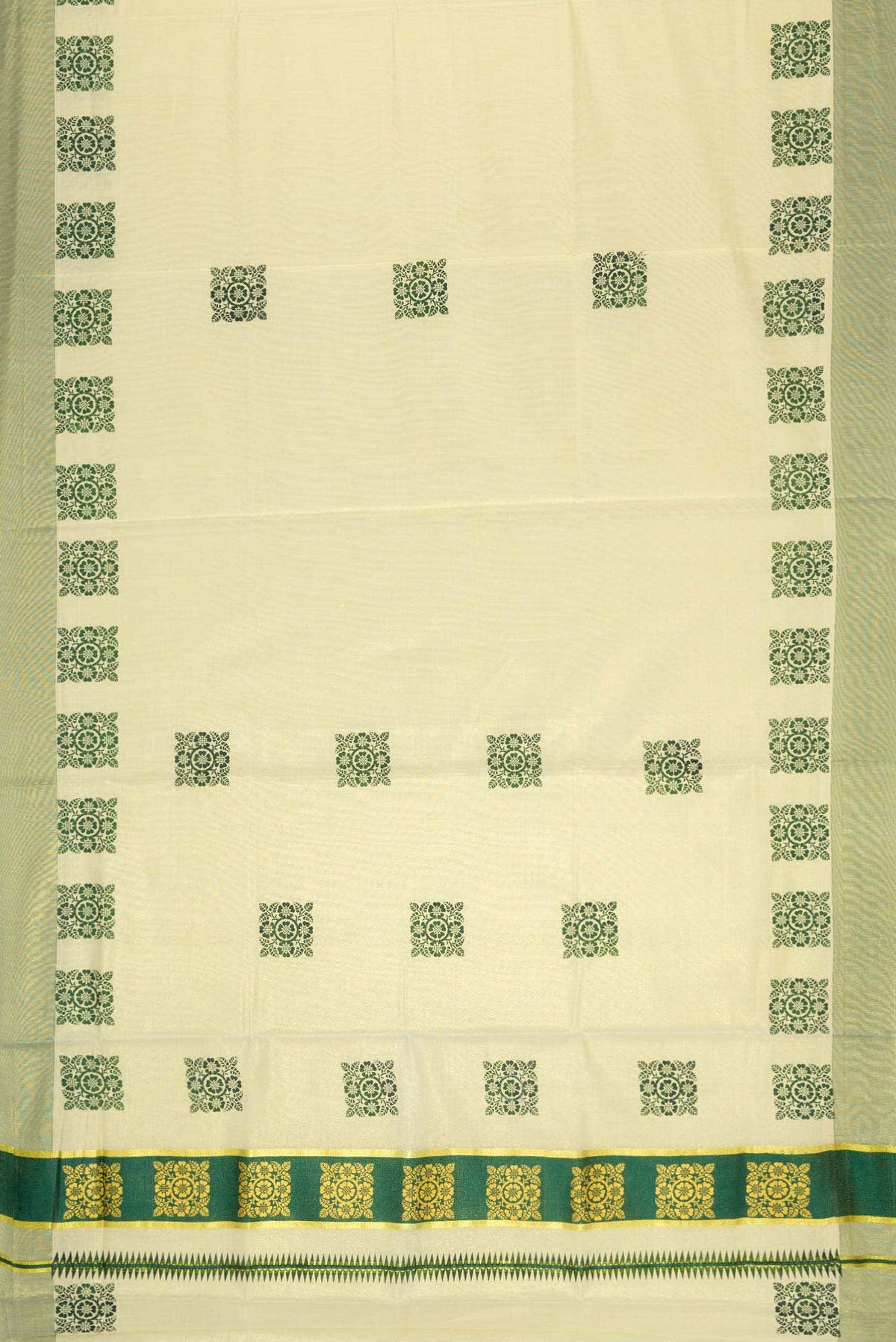 Sandal Dual Tone Kerala Cotton Saree