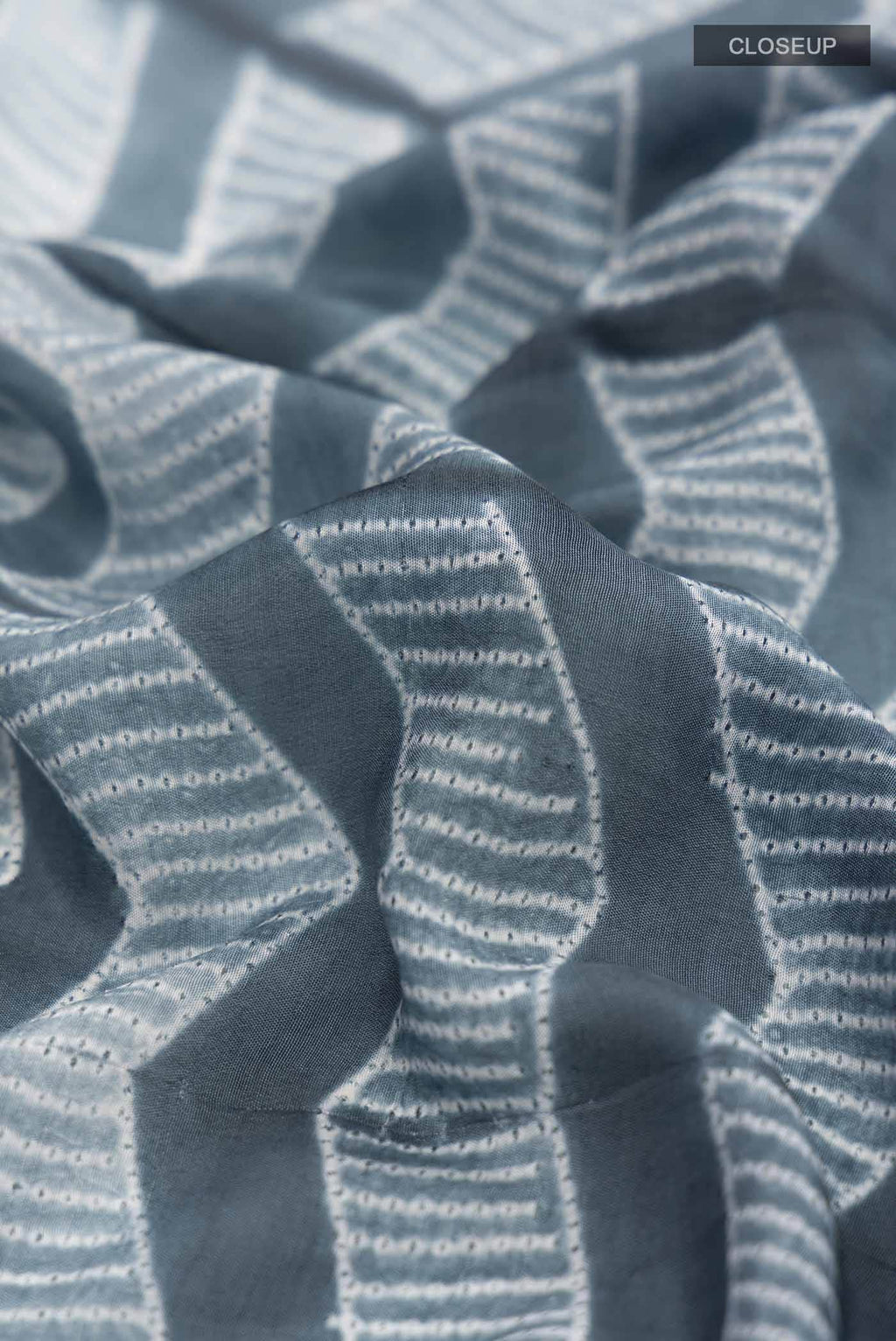 Grey Tussar Silk Saree