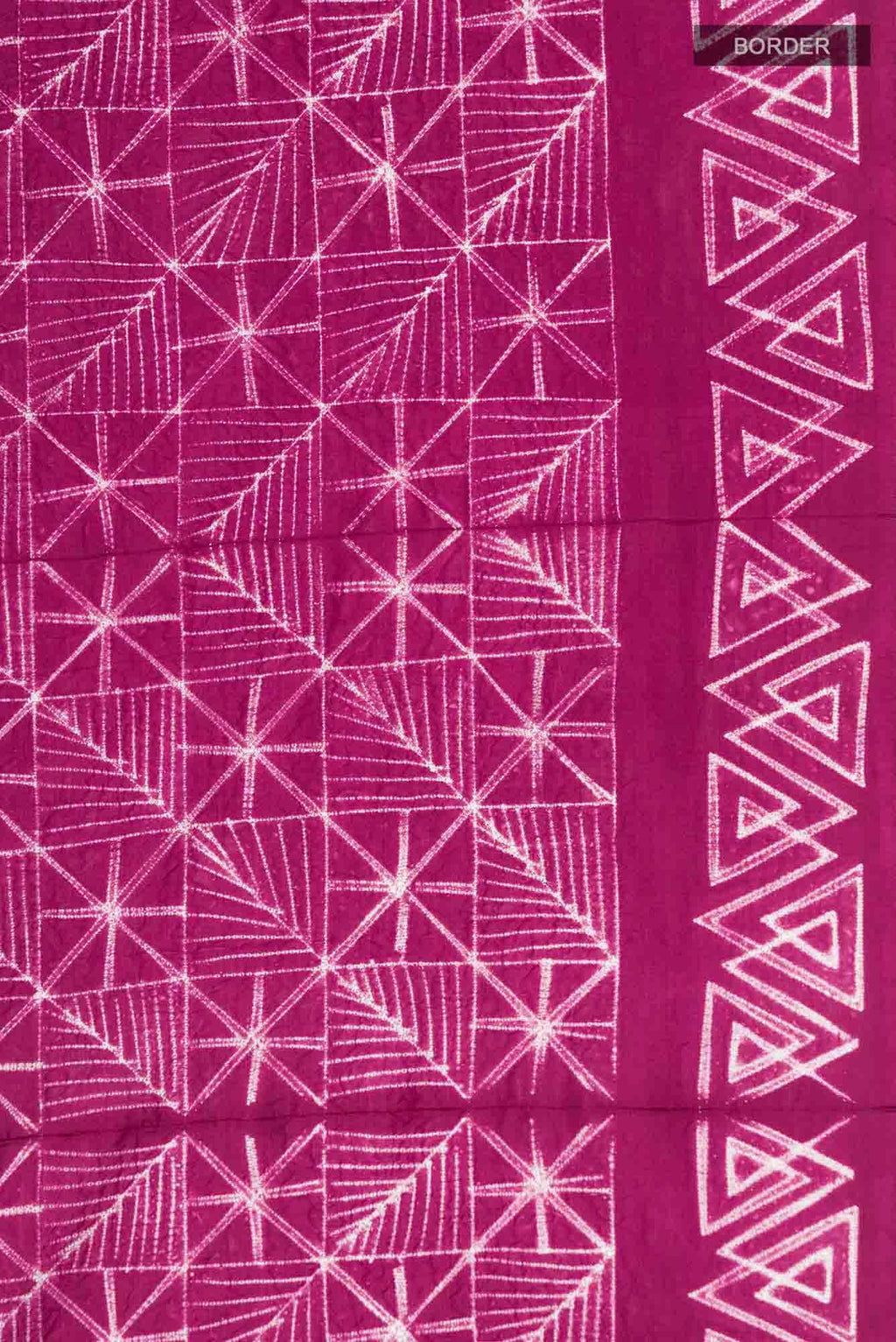 Magenta Printed Silk Saree