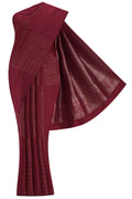 Maroon Dual Tone Kanchipuram Silk Saree