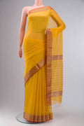 Yellow Chanderi Silk Saree