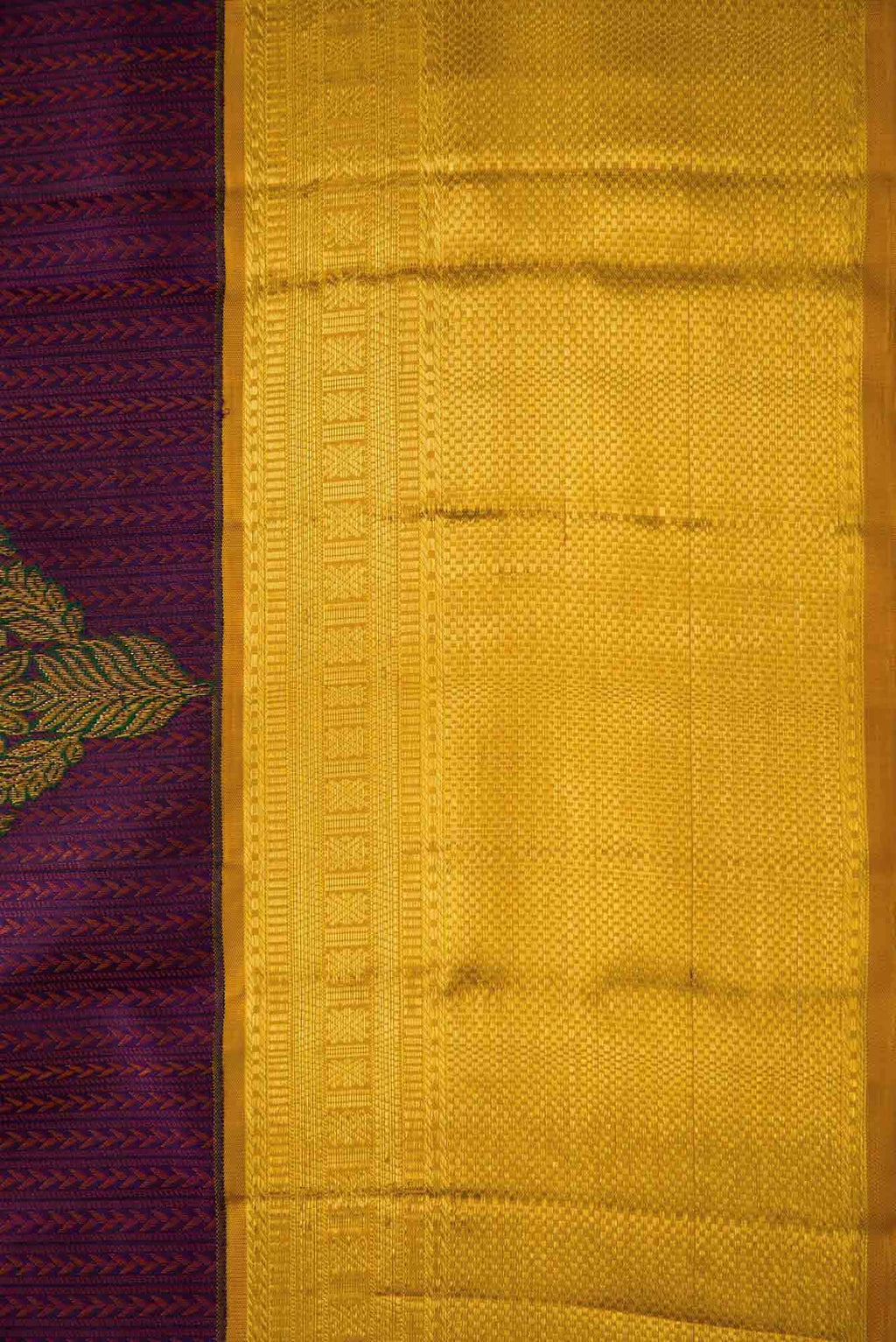 Purple Dual Tone Kanjivaram Silk Saree