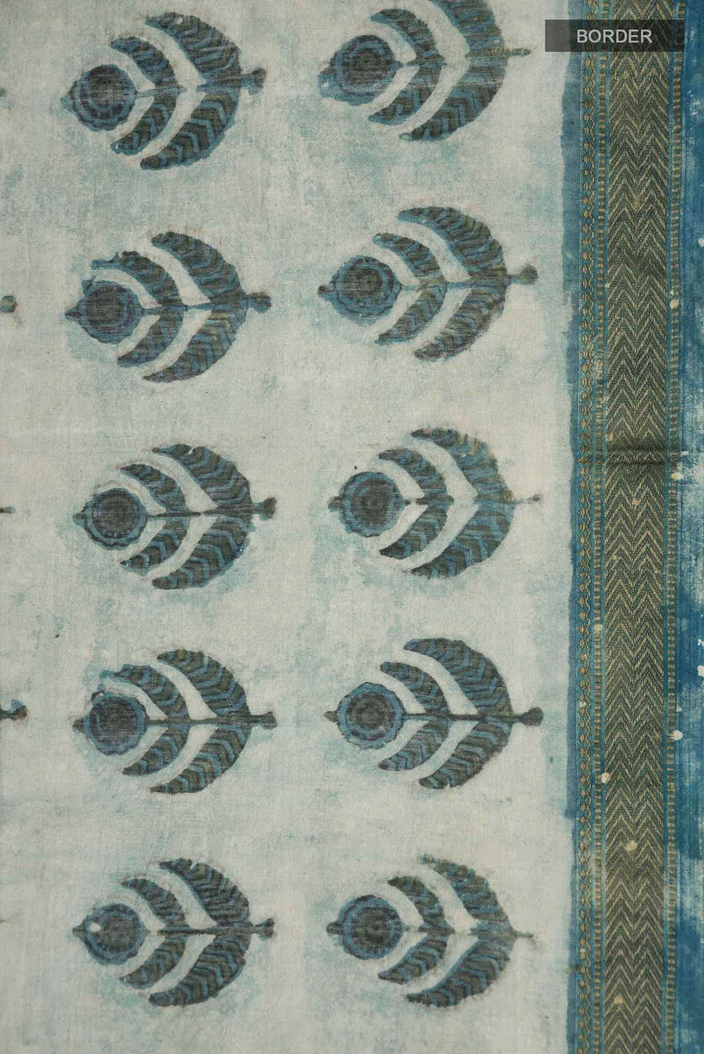 Light Blue Bhagalpuri Tussar Silk Saree