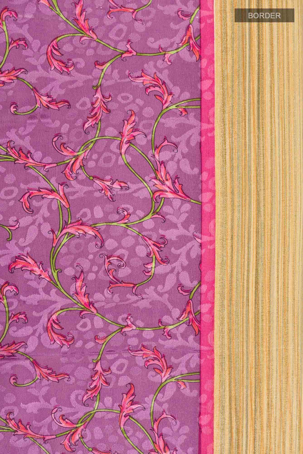 Lavender Mysore Crepe Saree