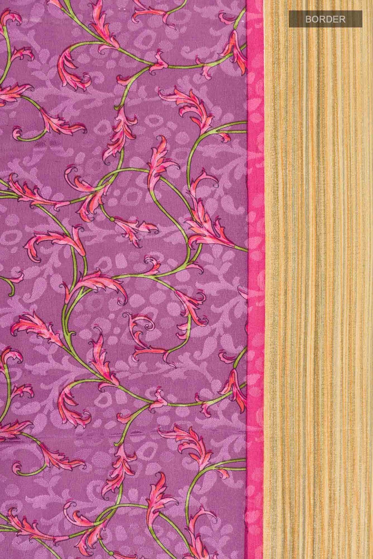 Lavender Mysore Crepe Saree