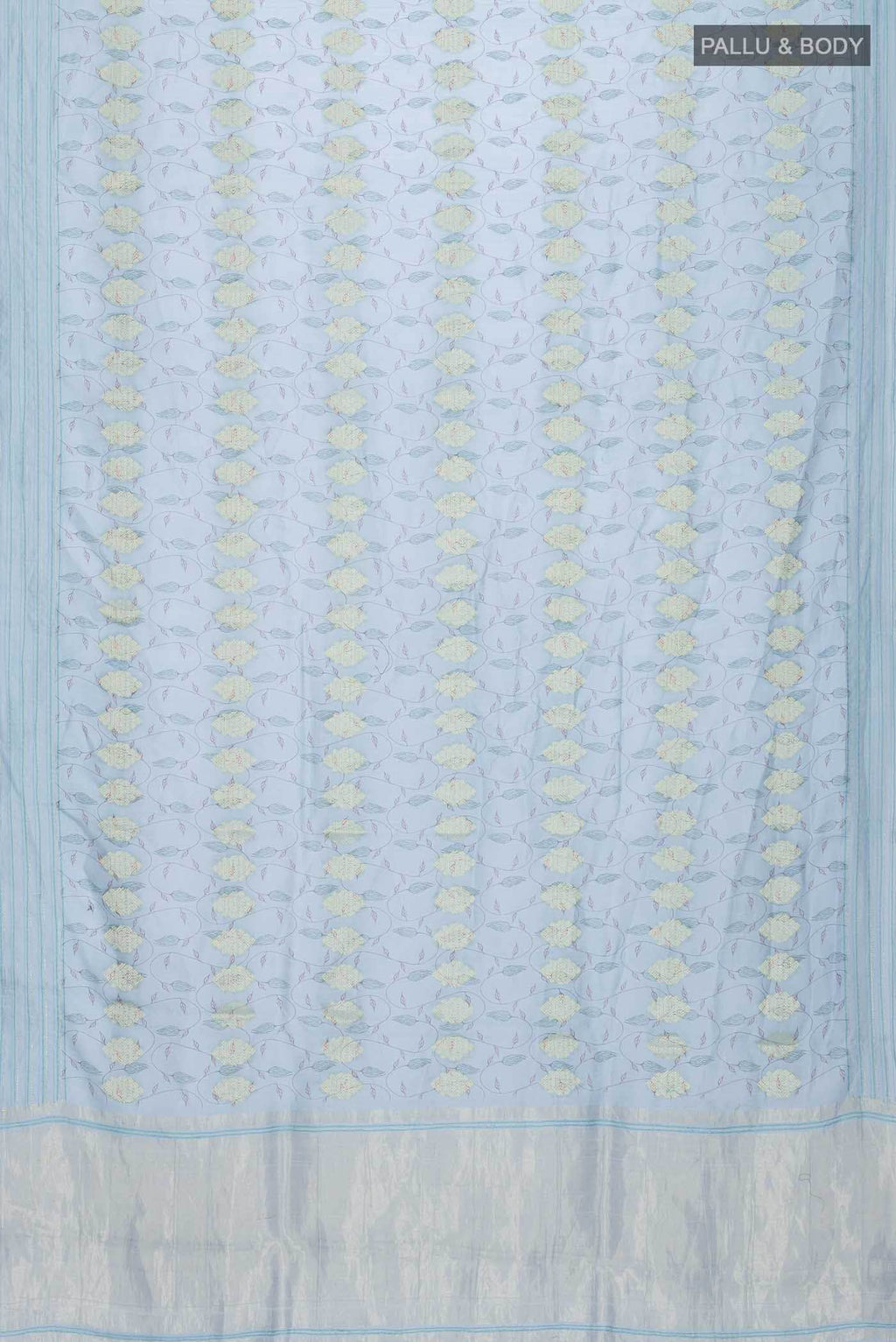 Blue Chanderi Silk Cotton Saree
