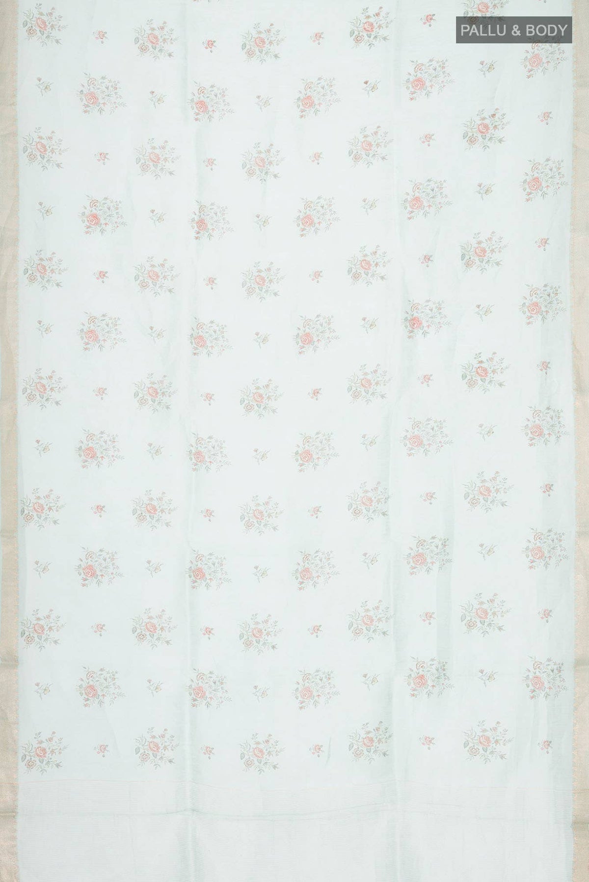 Light Blue Linen Saree