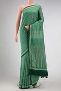 Green Tussar Silk Saree