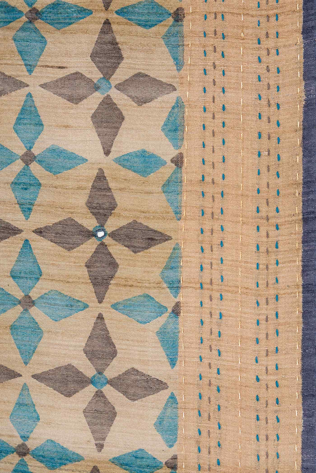 Beige Tussar Silk Saree