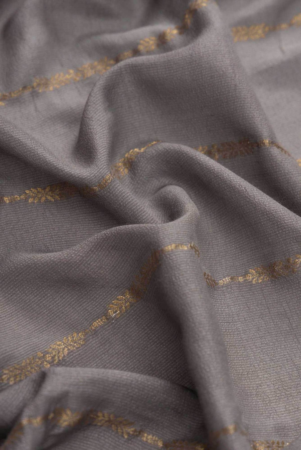 Grey Dual Tone Banarasi Georgette Saree