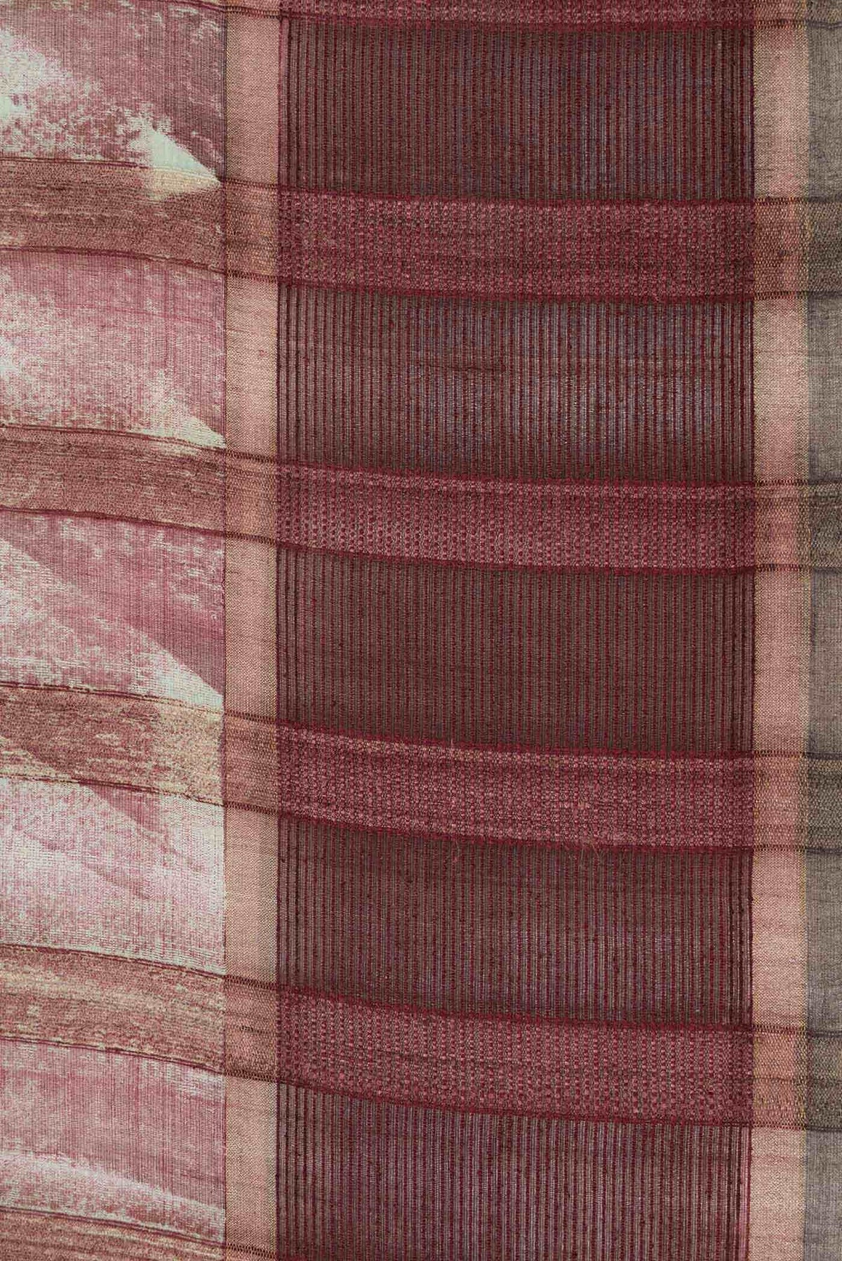 Coffee Brown Tussar Silk Saree