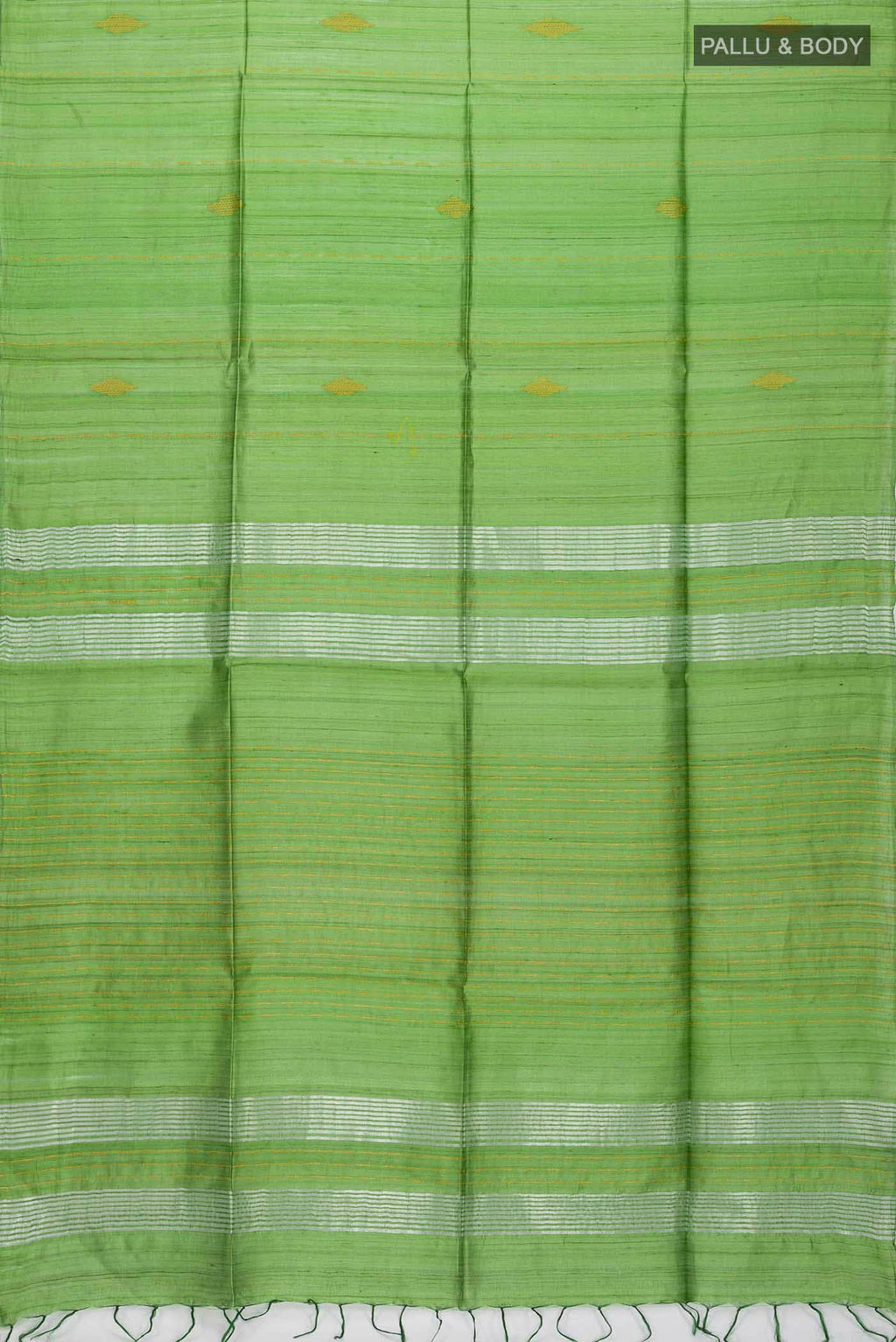 Green Tussar Silk Saree