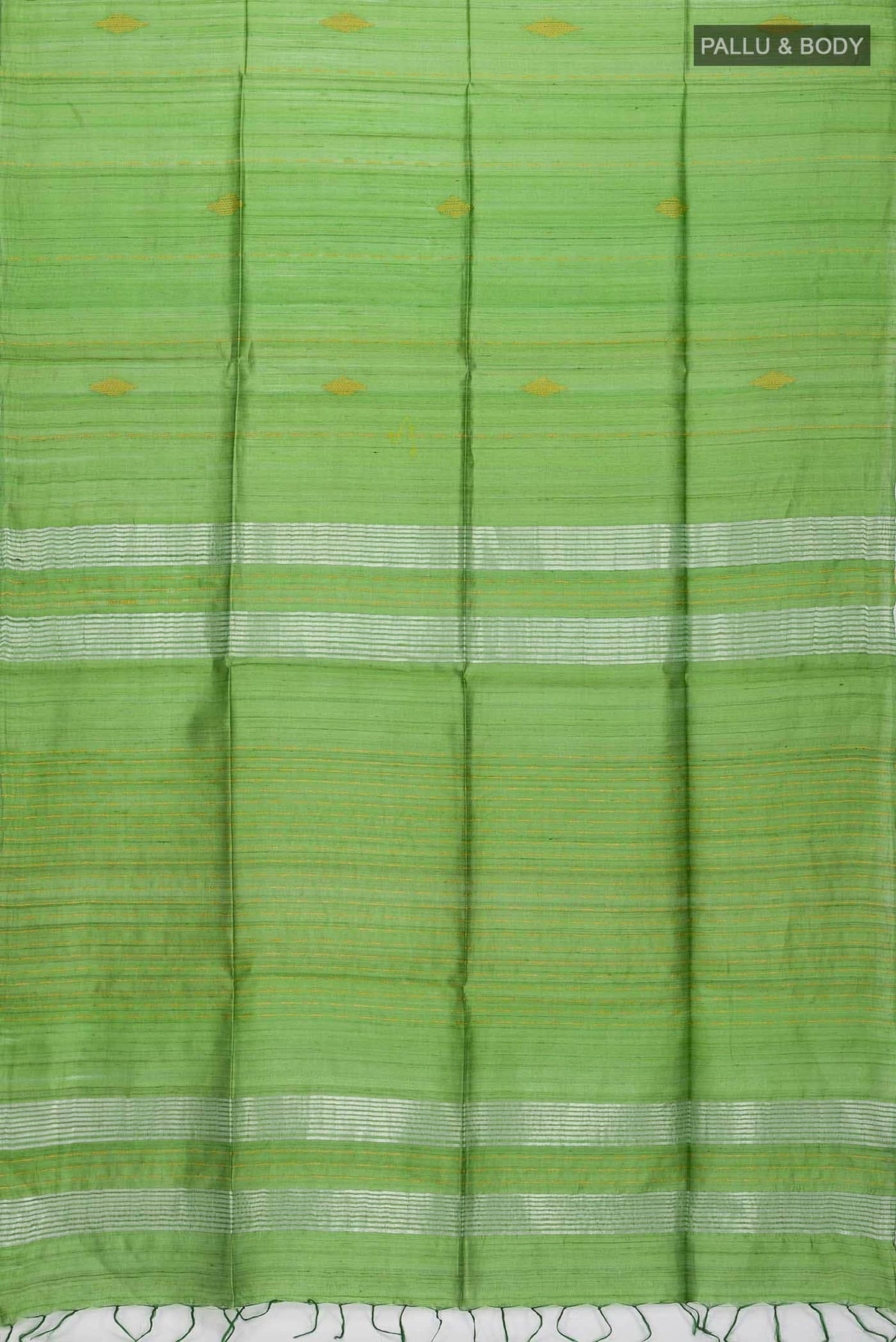 Green Tussar Silk Saree