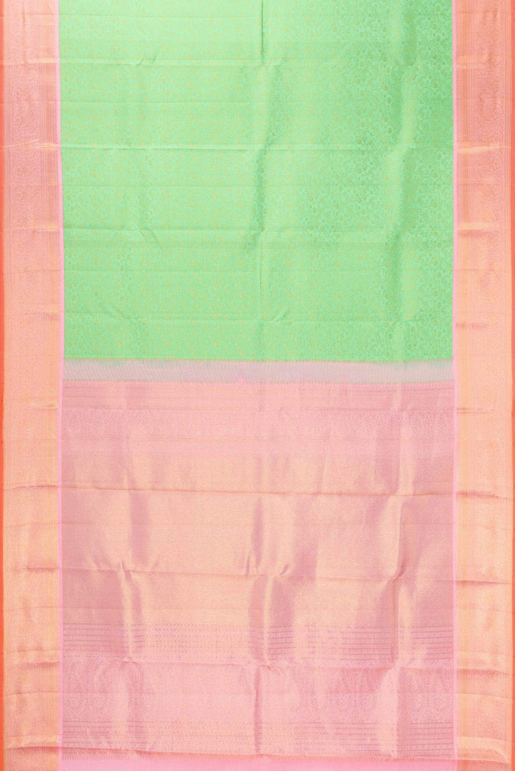 Parrot Green Kanjivaram Silk Saree