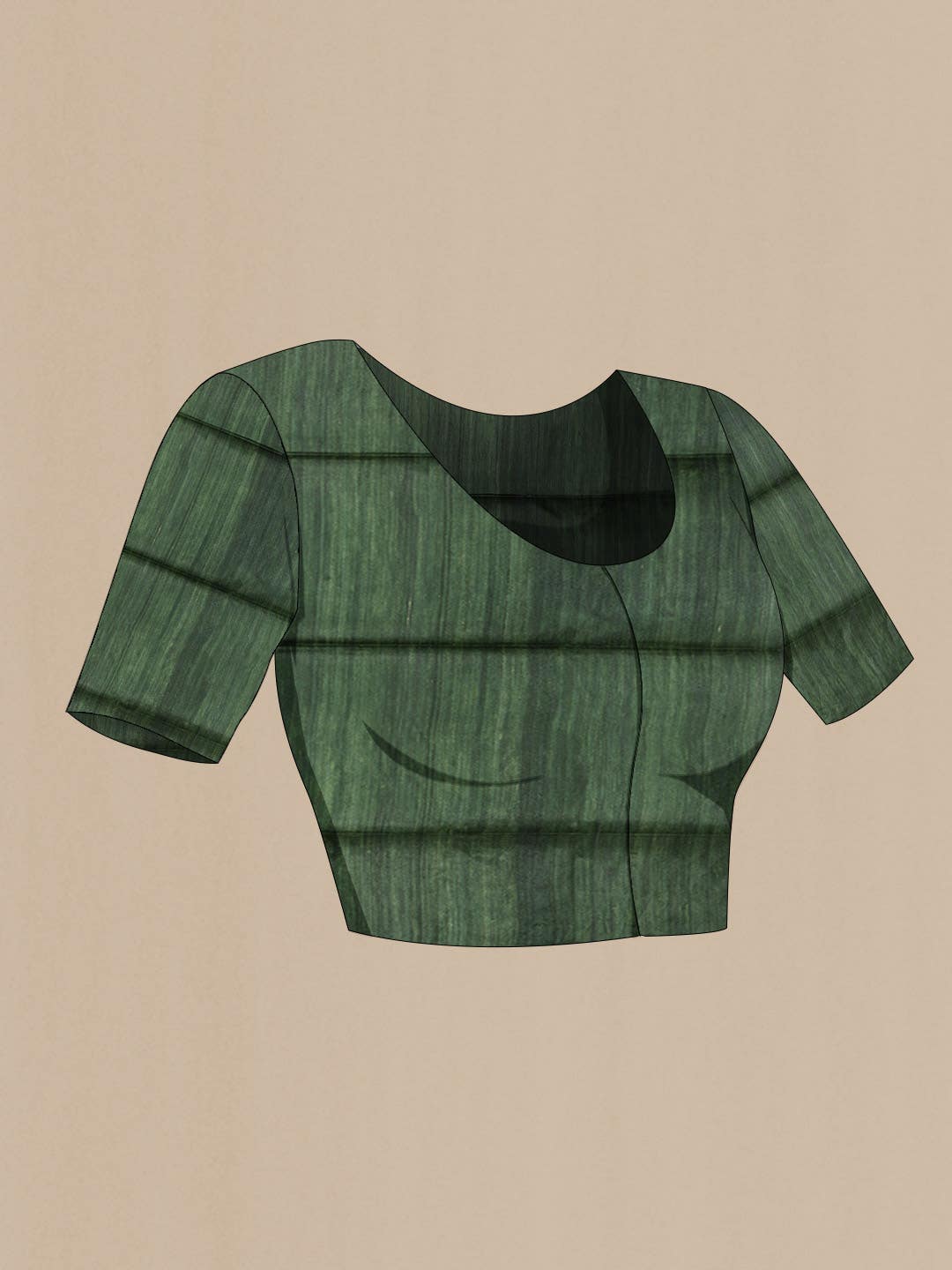 Green Tussar Silk Saree