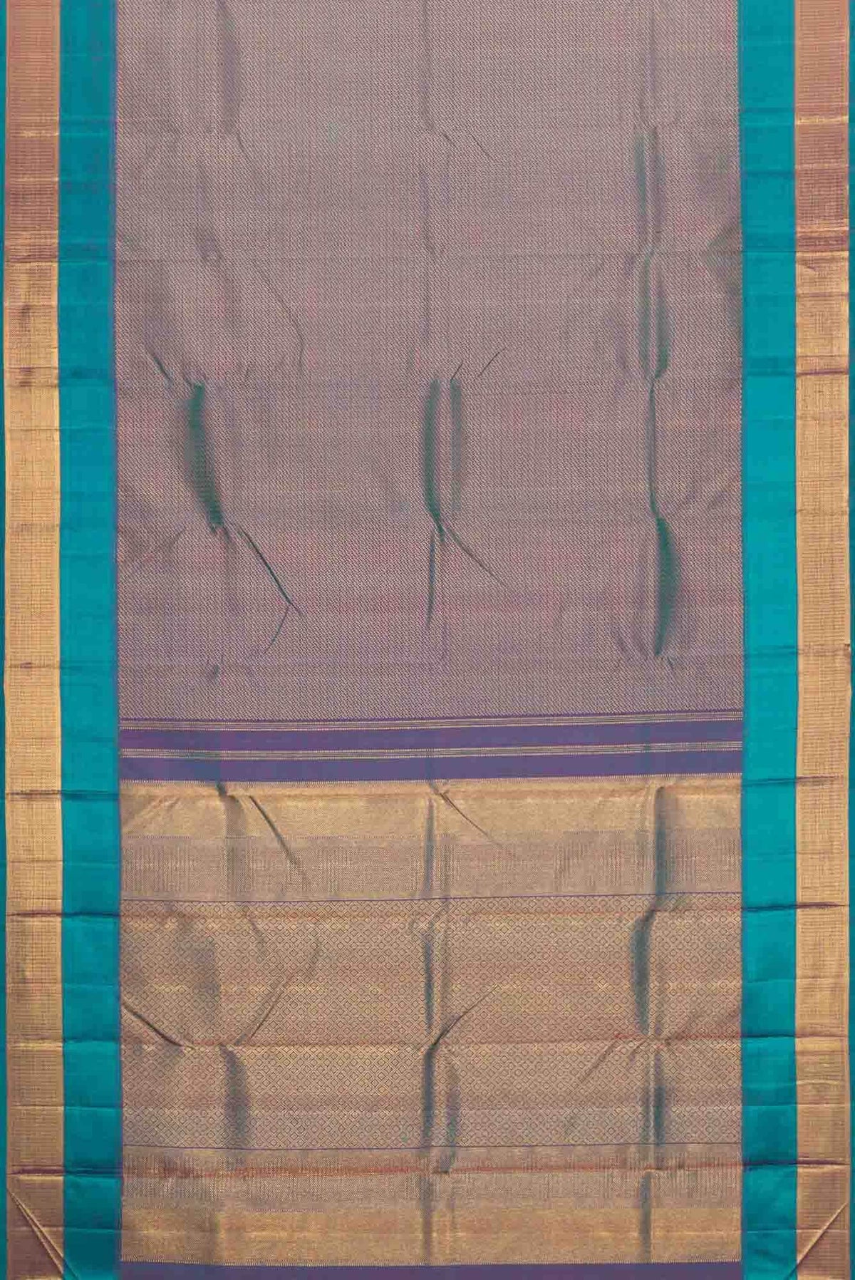 Blue with pink Color Kanjivaram Silk Saree