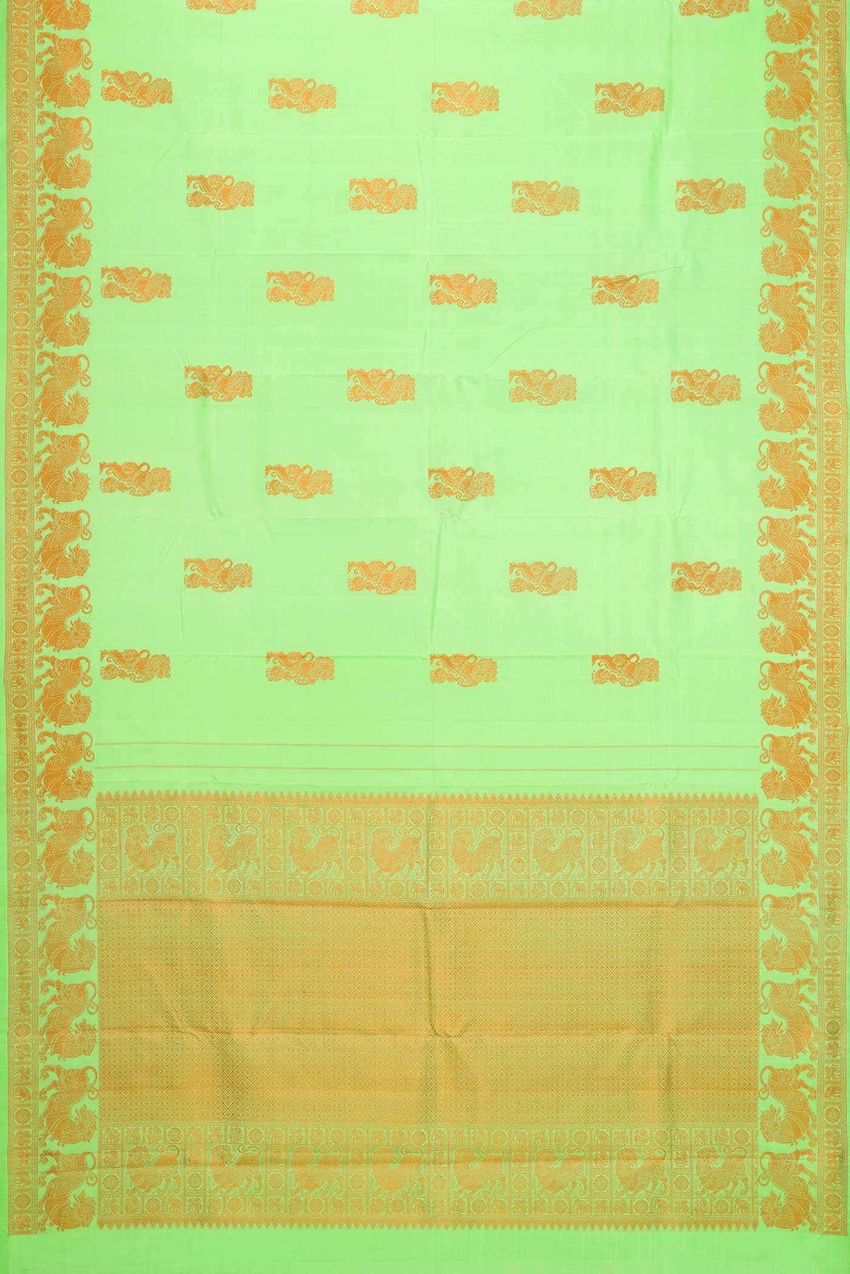 Sea Green Kanjivaram Silk Saree