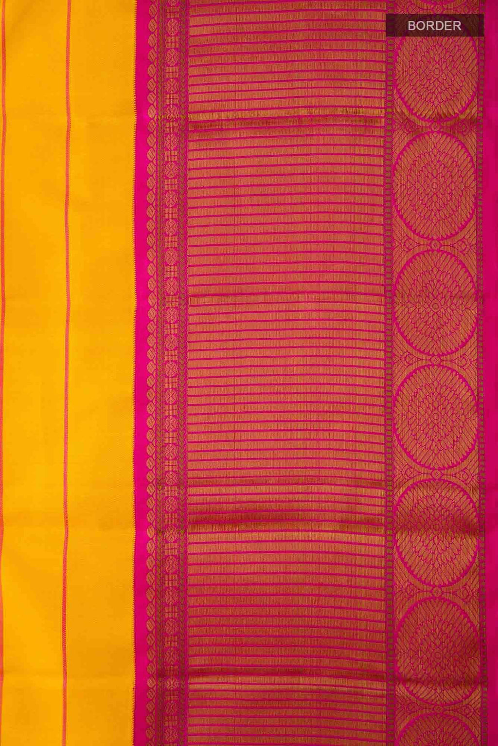 Yellow Dual Tone Kanjivaram Silk Saree