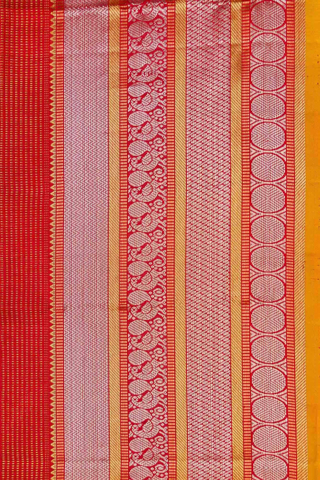 Red Dual Tone Kanjivaram Silk Saree
