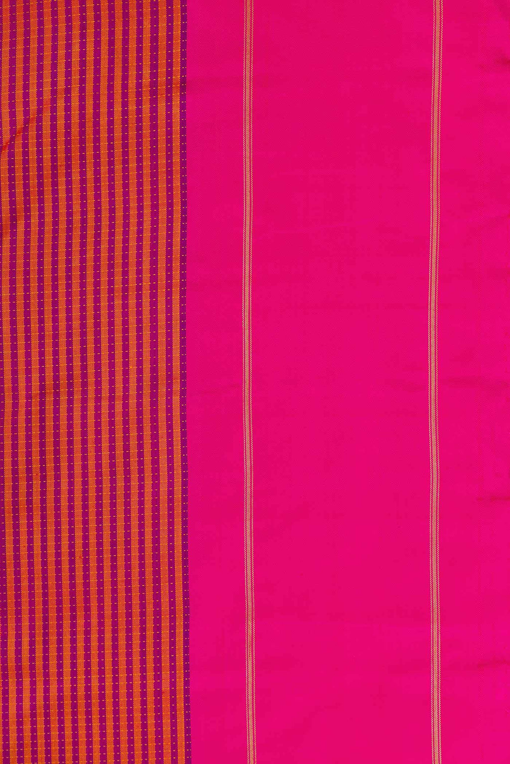Pure Silk Pure Zari Mustard and Purple Dual Tone Kanjivaram Saree