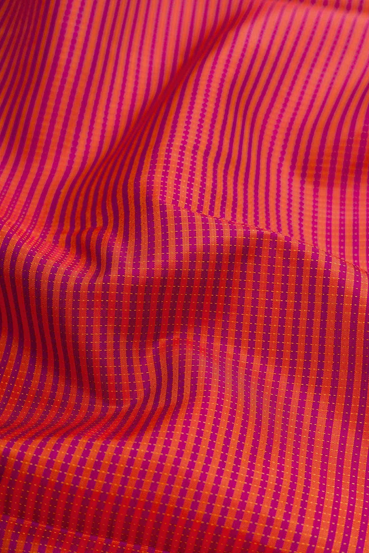 Pure Silk Pure Zari Mustard and Purple Dual Tone Kanjivaram Saree