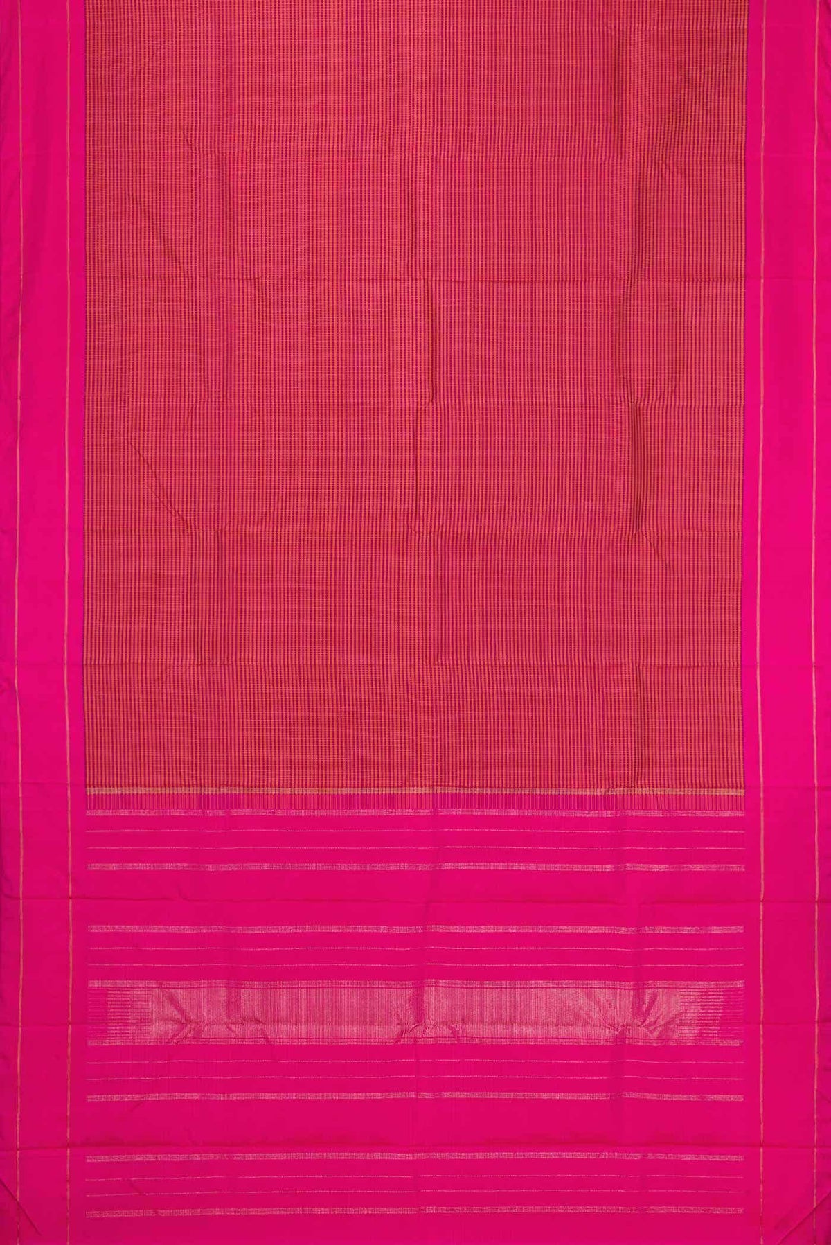 Pure Silk Pure Zari Mustard and Purple Dual Tone Kanjivaram Saree