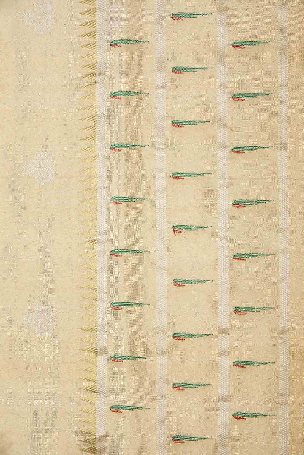 Gold Dual Tone Paithani Silk Saree