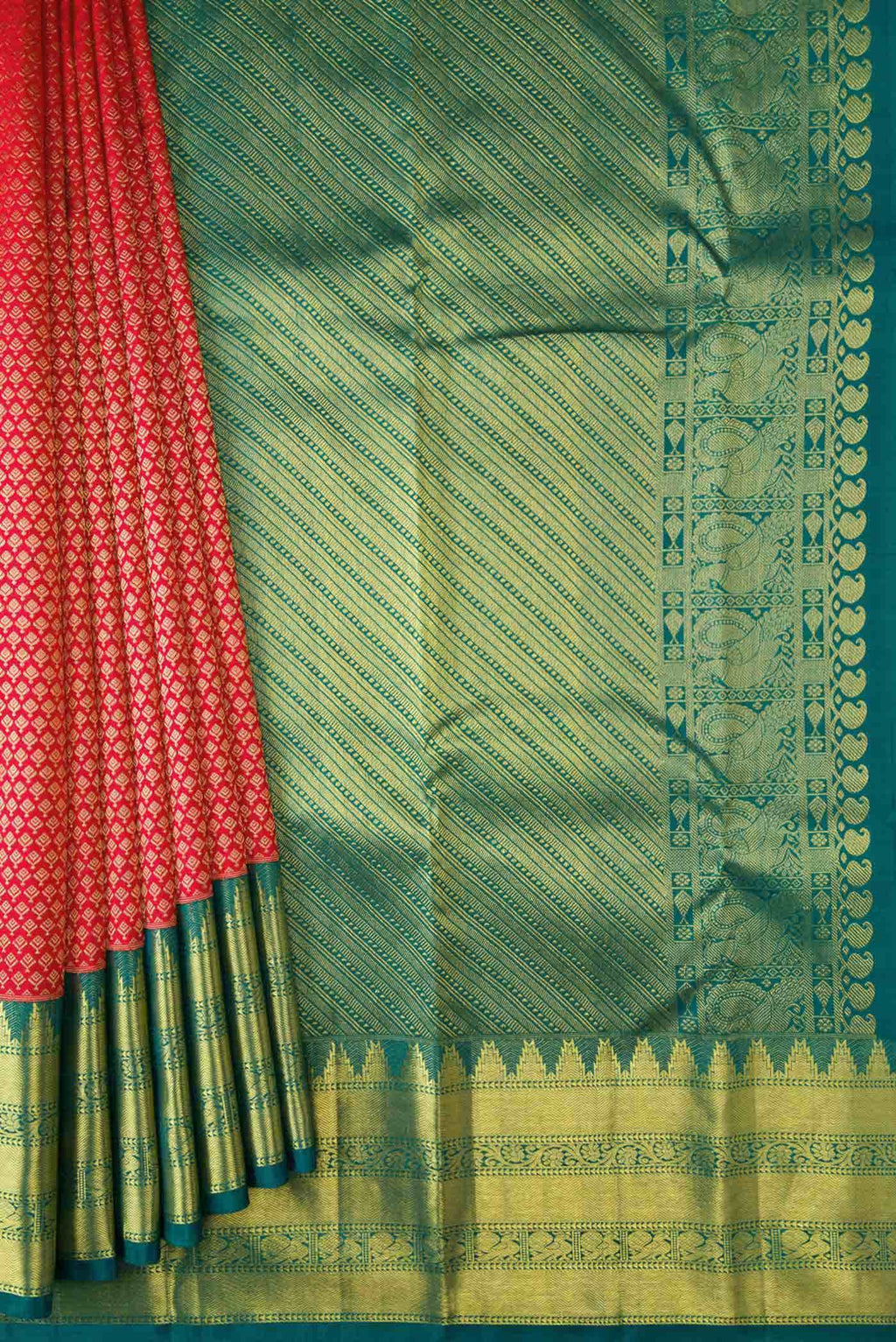 Red Kanchipuram Silk Saree