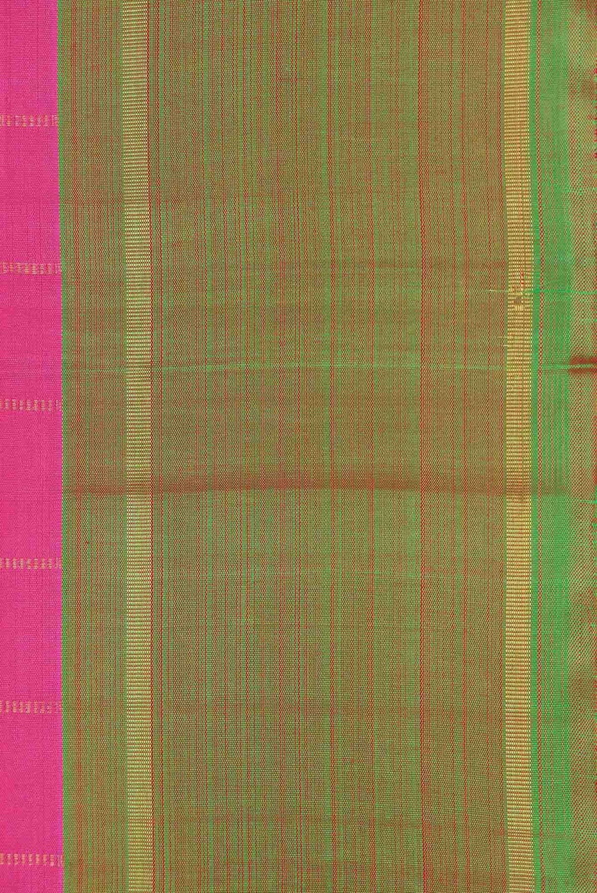 Pure Silk Pure Zari Pink Dual Tone Kanjivaram Saree