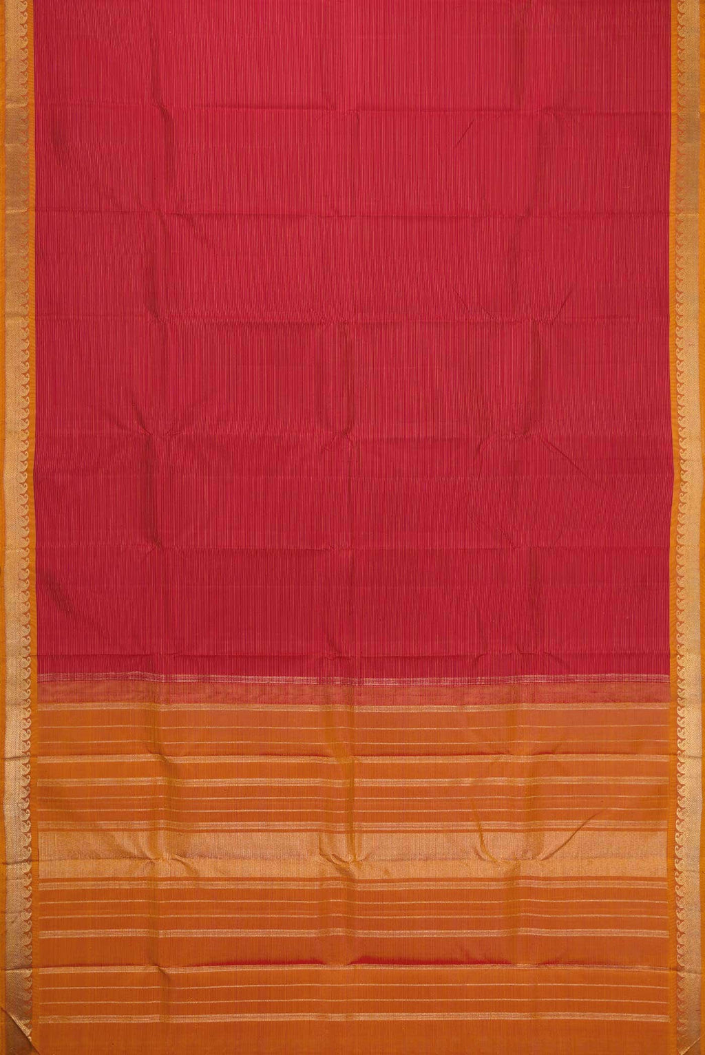 Pure Silk Pure Zari Maroon Dual Tone Kanjivaram Saree