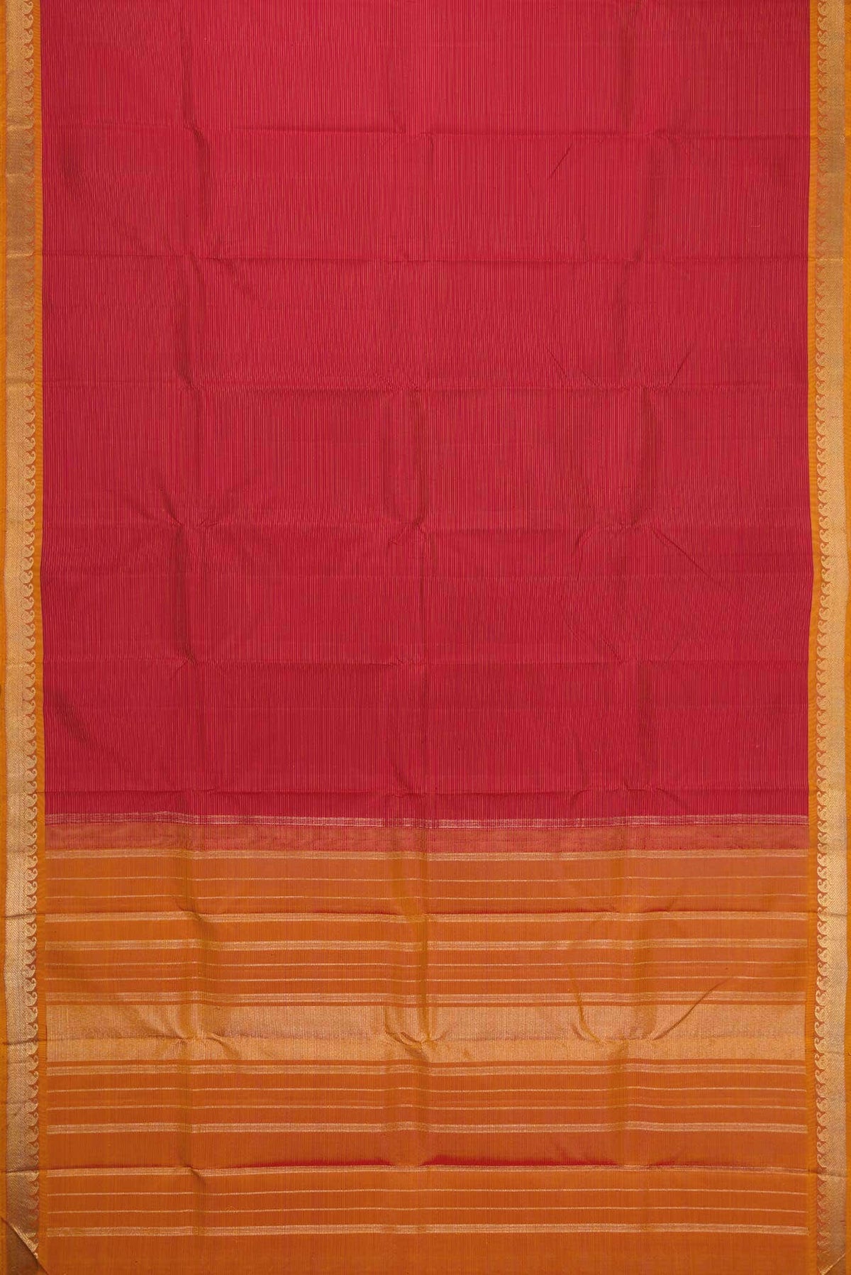 Pure Silk Pure Zari Maroon Dual Tone Kanjivaram Saree
