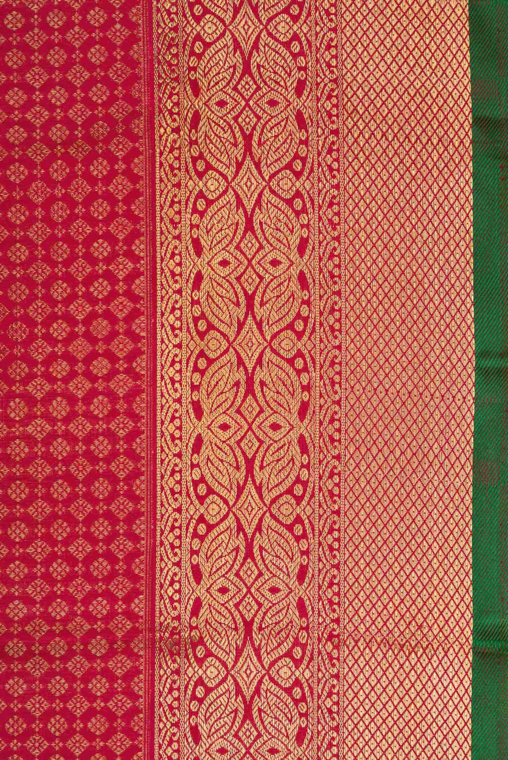 Pure Silk Pure Zari Maroon Dual Tone Kanjivaram Saree