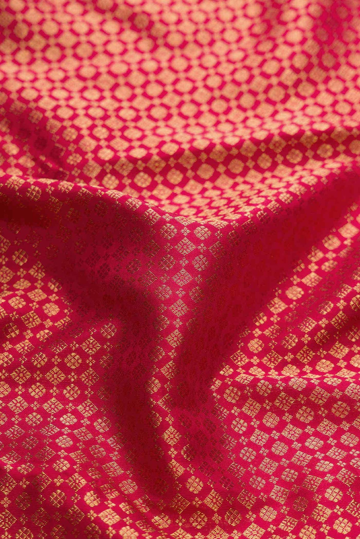 Pure Silk Pure Zari Maroon Dual Tone Kanjivaram Saree