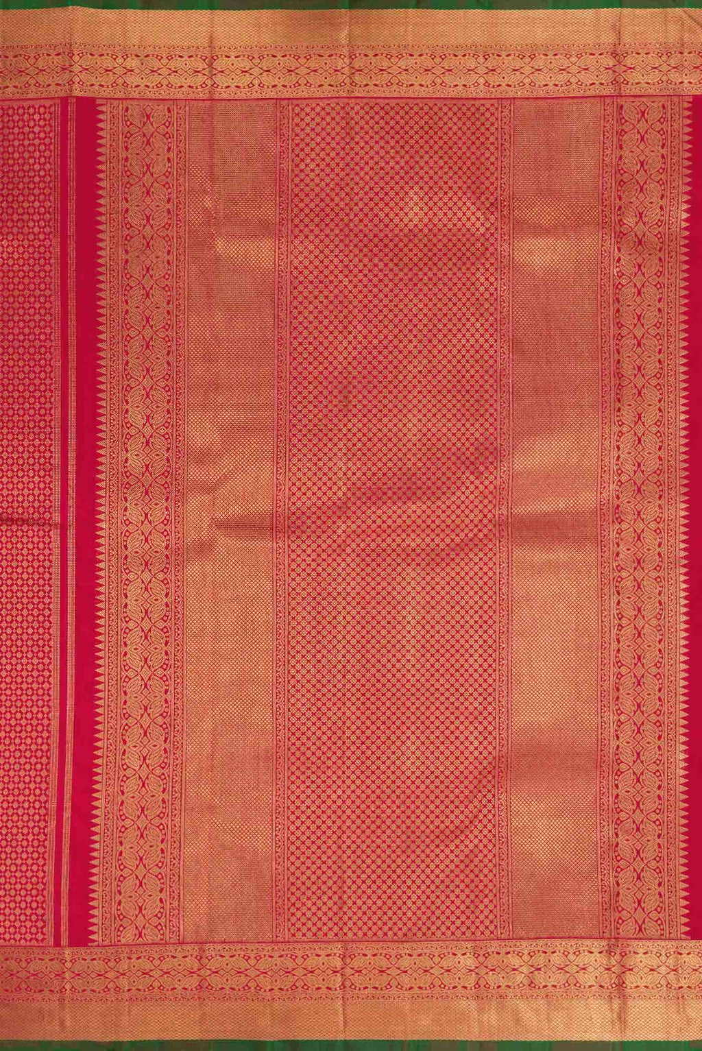 Pure Silk Pure Zari Maroon Dual Tone Kanjivaram Saree