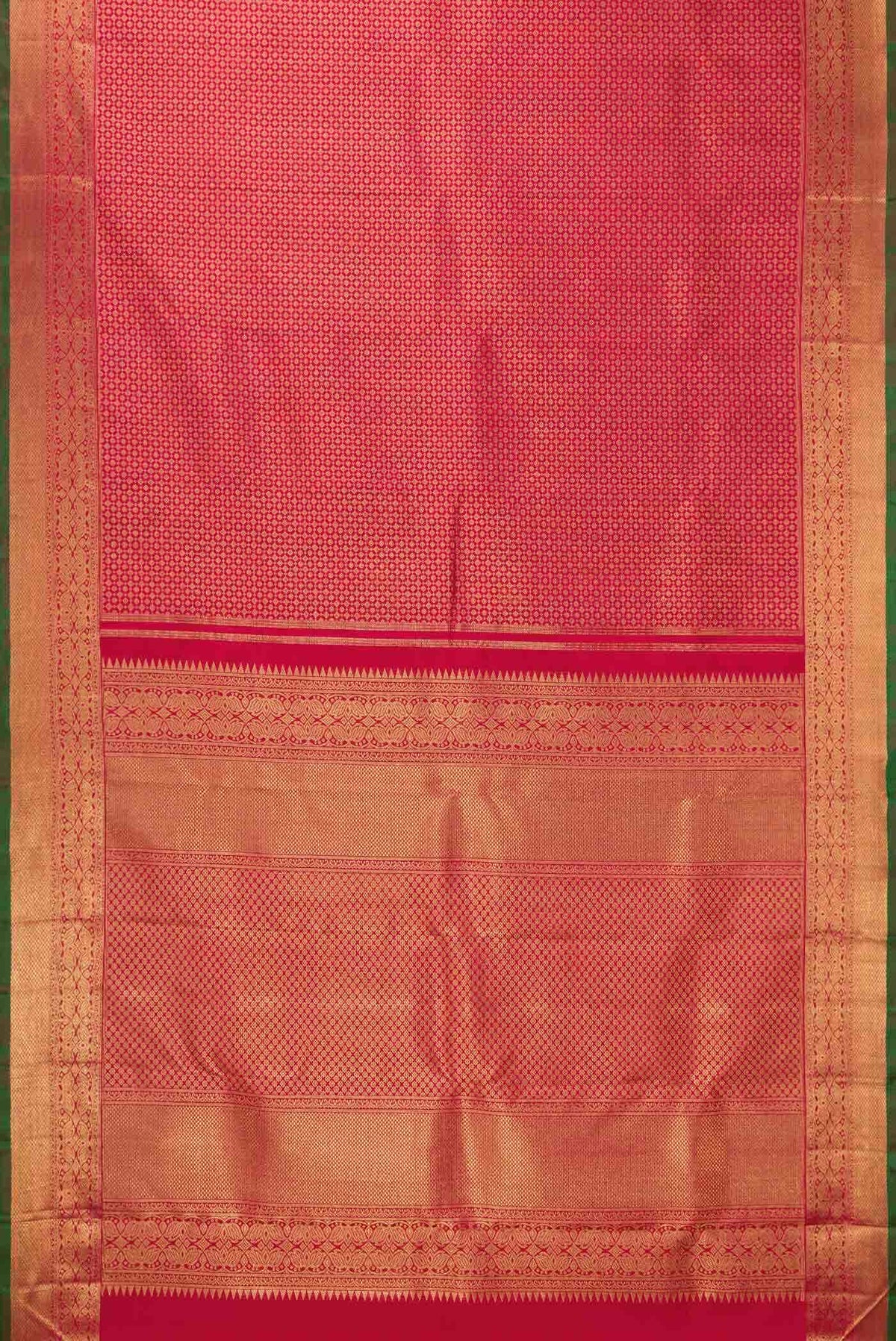 Pure Silk Pure Zari Maroon Dual Tone Kanjivaram Saree