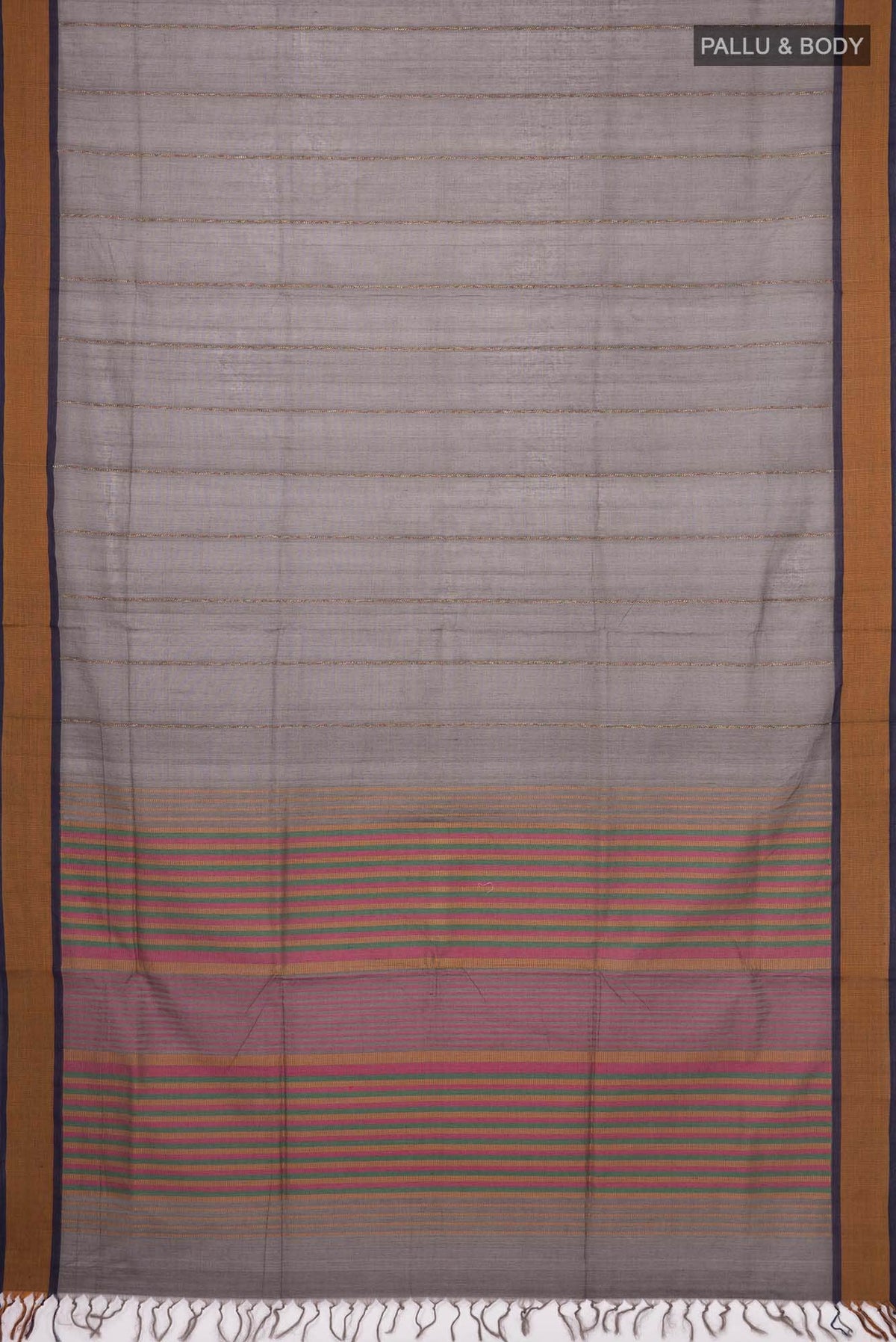 Grey Coimbatore Cotton Saree