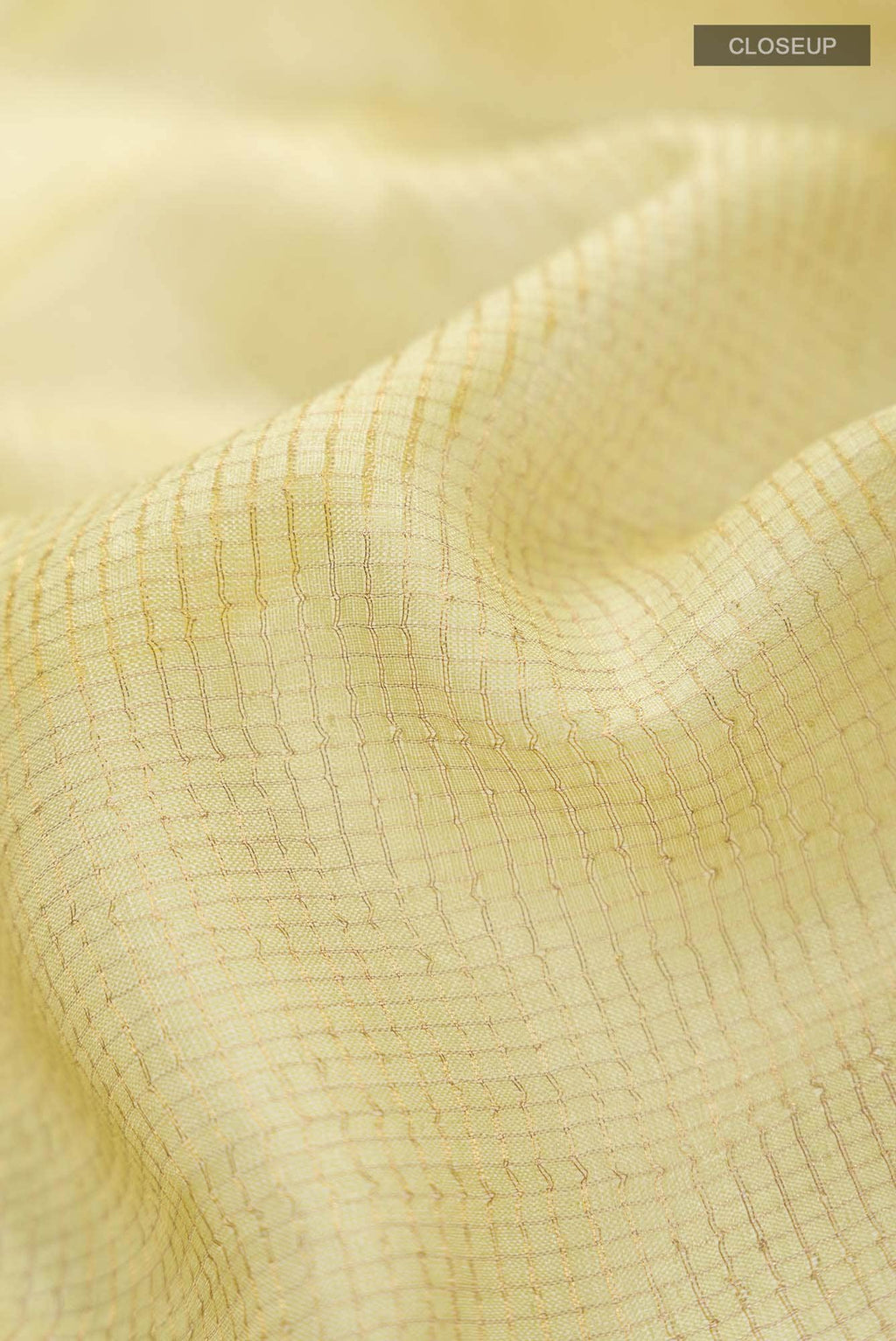 Yellow Bhagalpuri Tussar Silk Saree