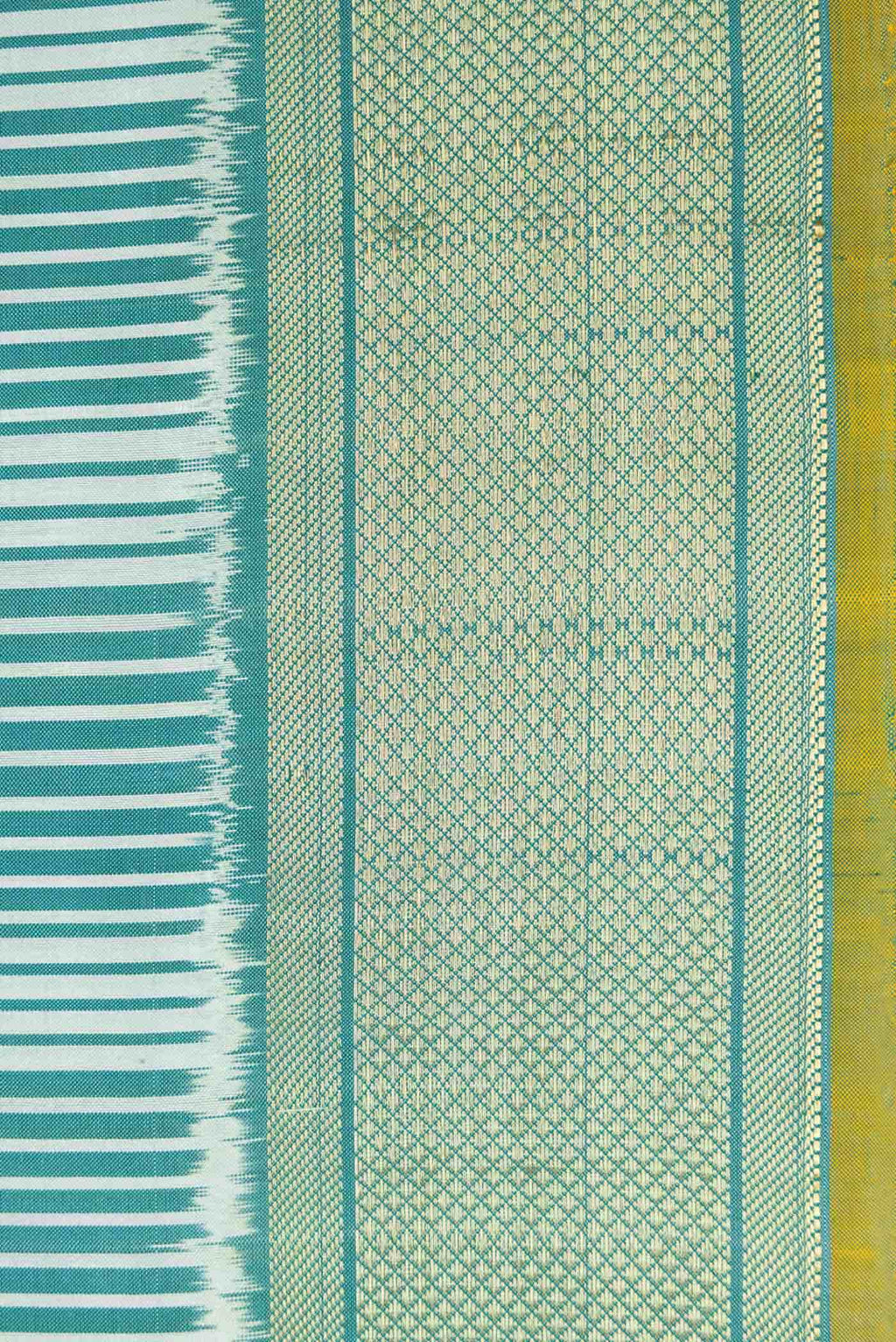 Light Blue Double Ikat Saree
