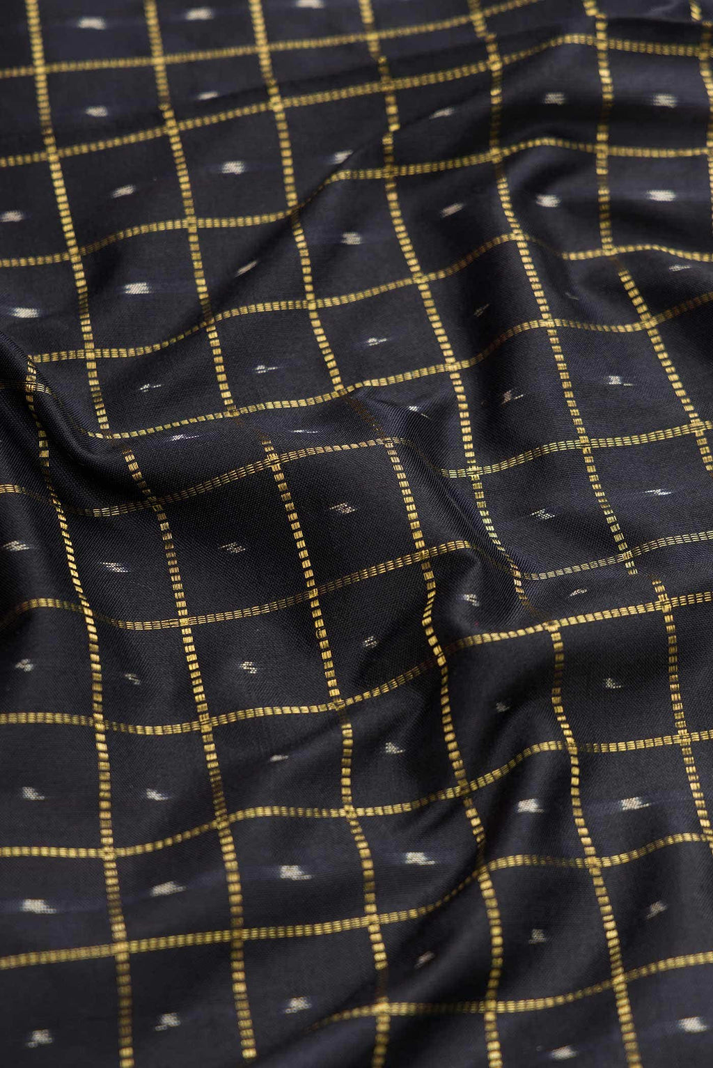 Black Double Ikat Saree