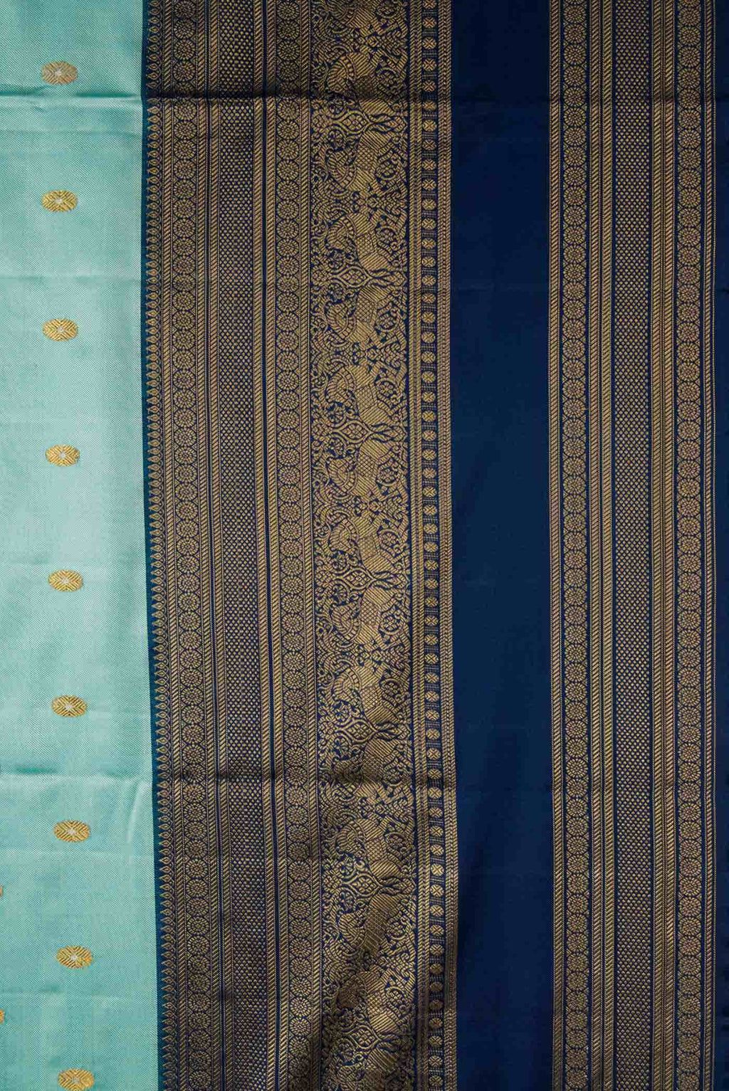 Sky Blue Kanjivaram Silk Saree