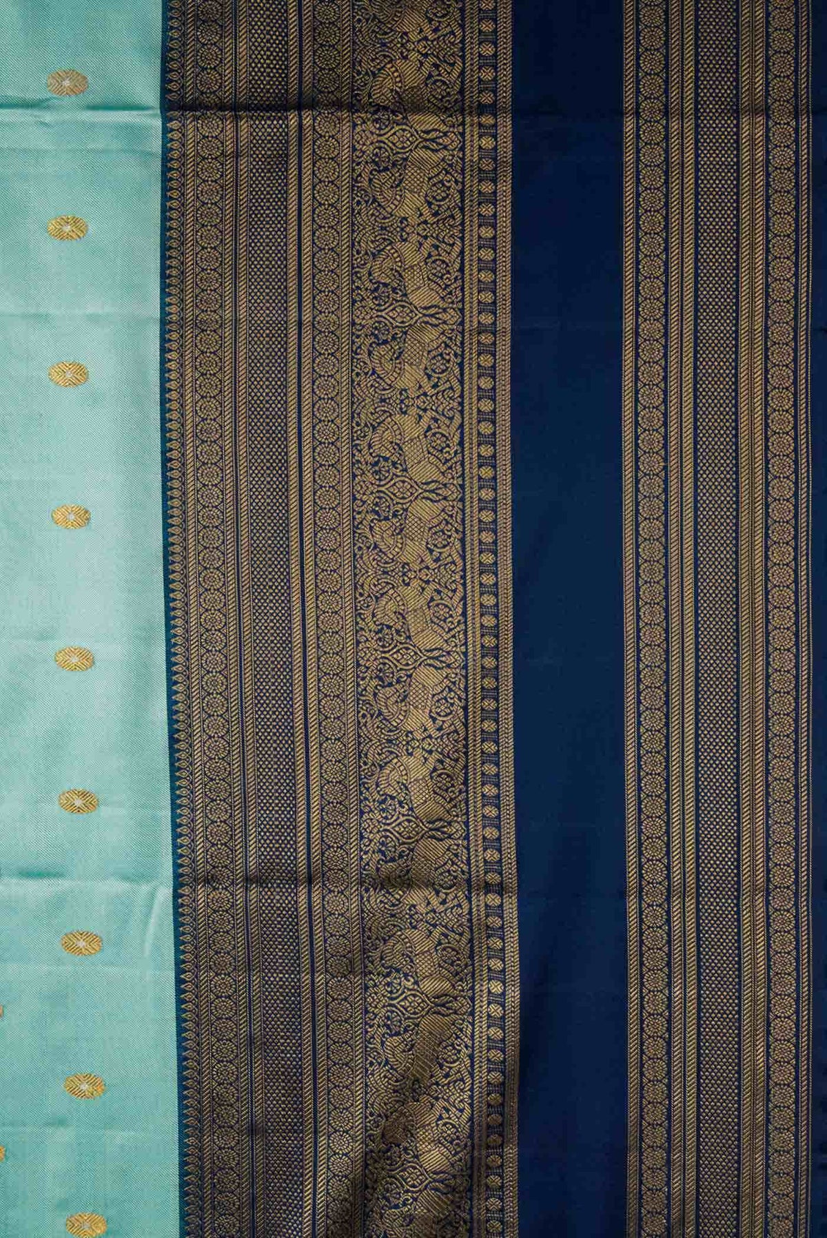 Sky Blue Kanjivaram Silk Saree