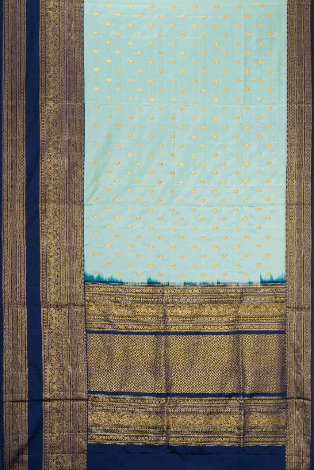 Sky Blue Kanjivaram Silk Saree