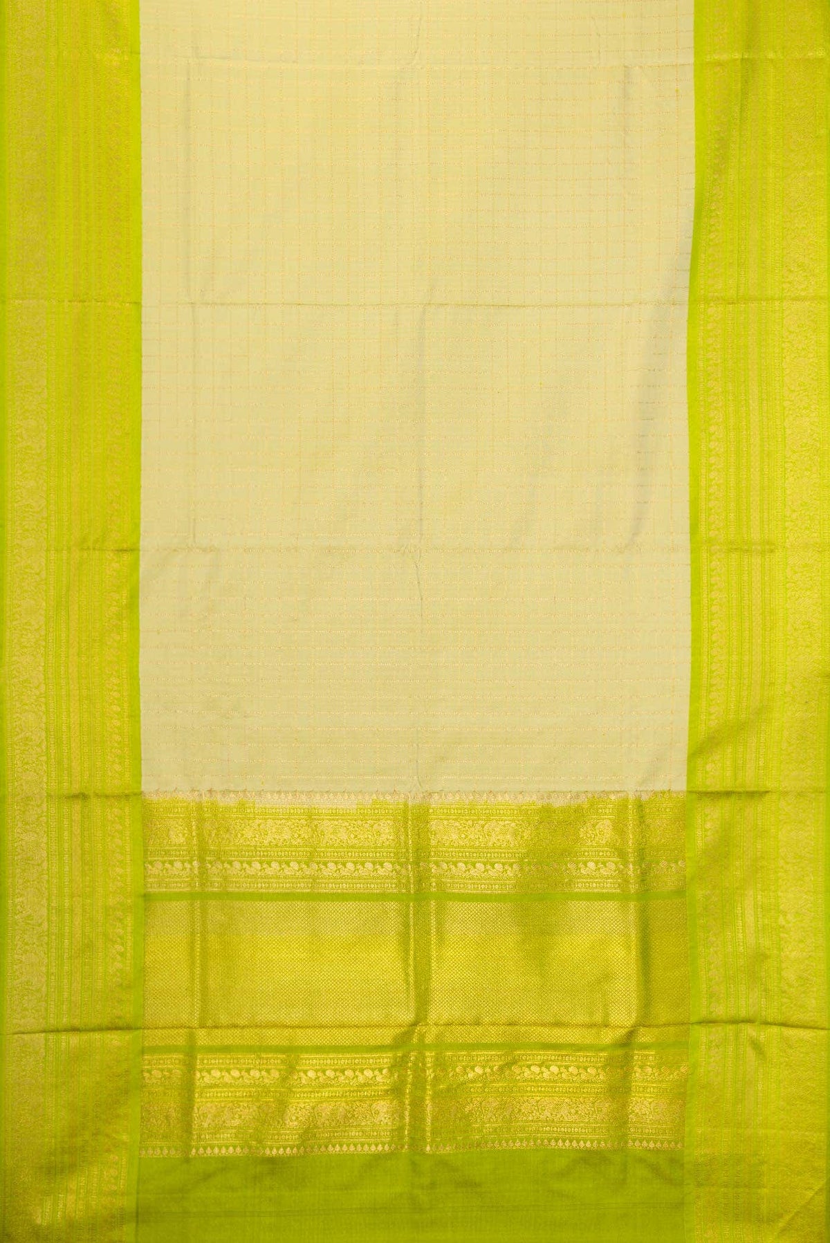 Pista Green Dual Tone Double Ikat Saree