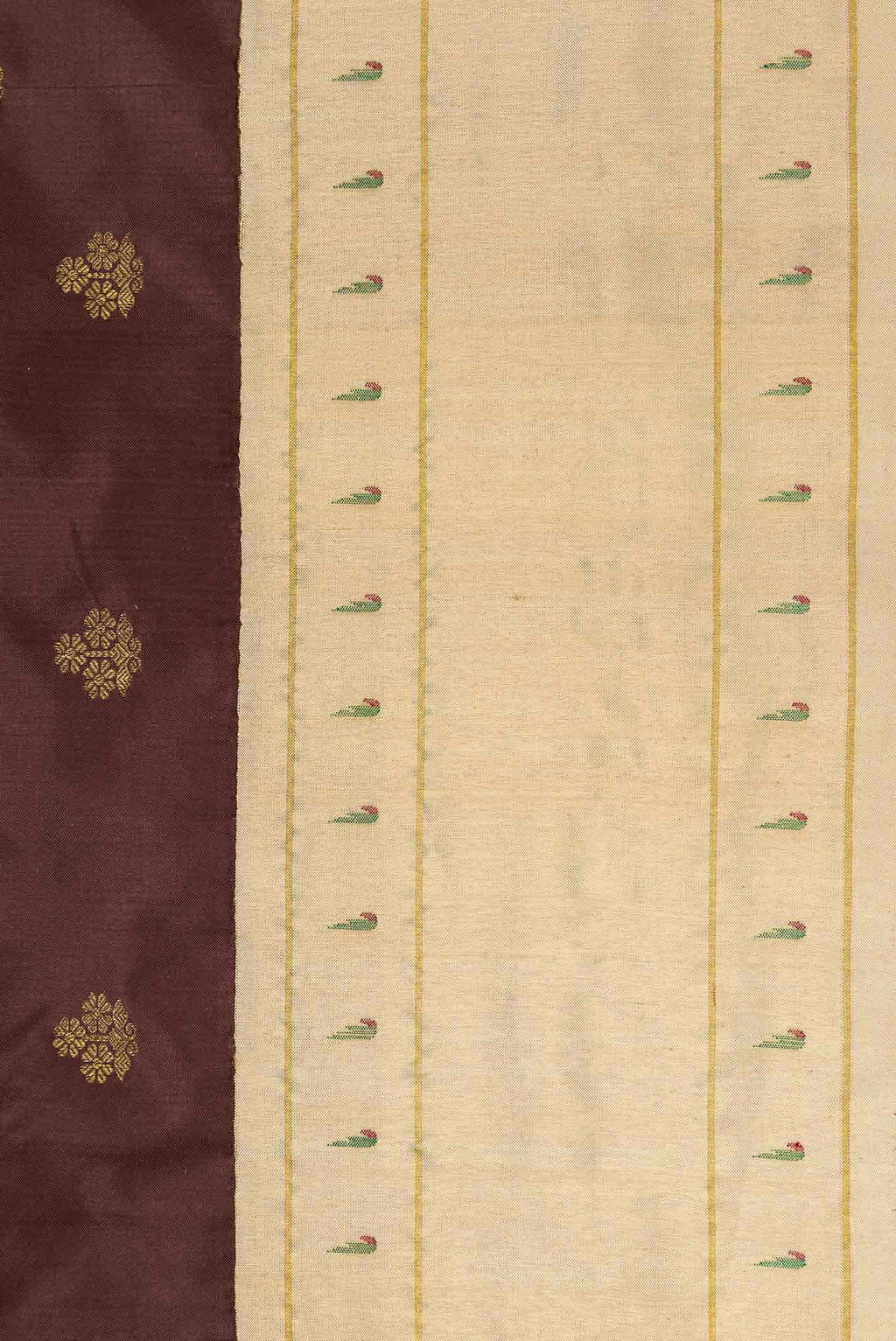 Coffee Brown Paithani Silk Saree