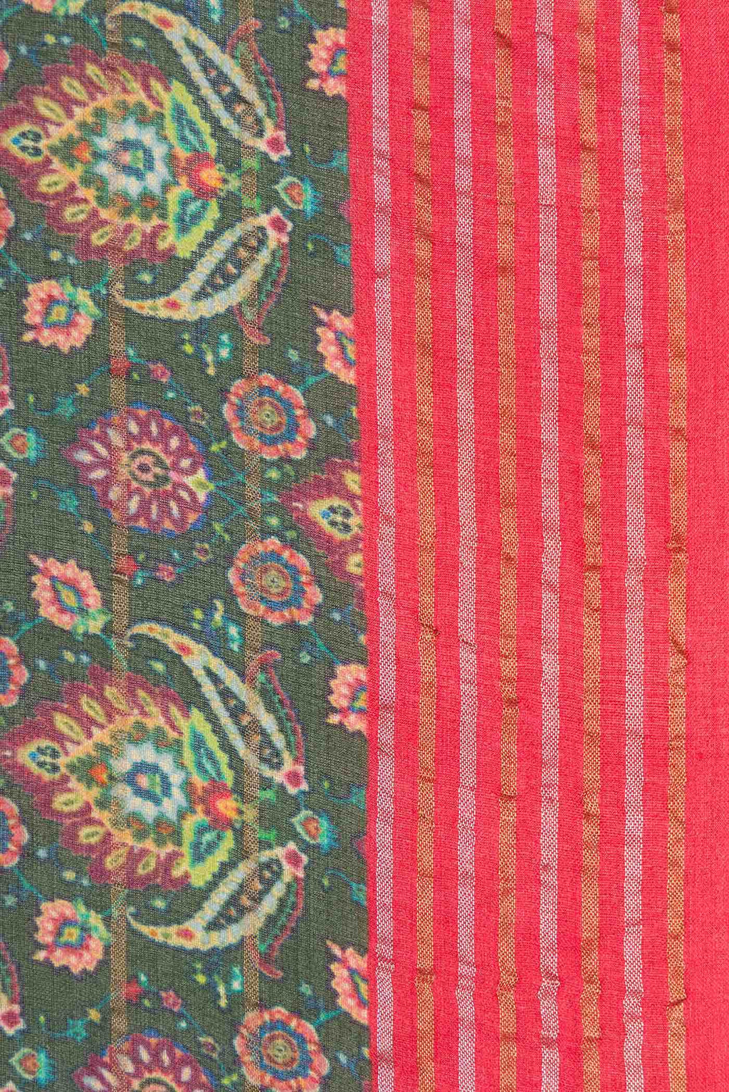 Green Tussar Silk Saree
