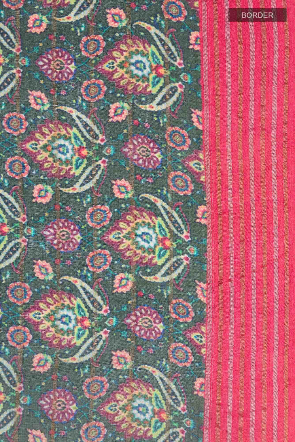 Davys Grey Tussar Silk Saree