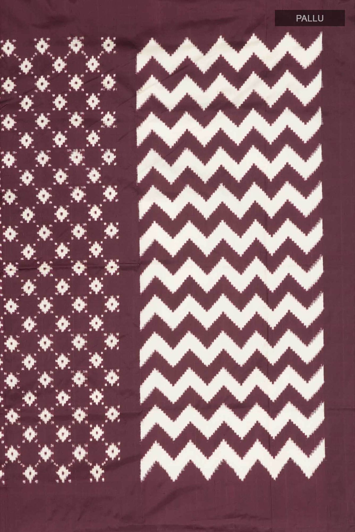 Brown Pochampally Silk Saree