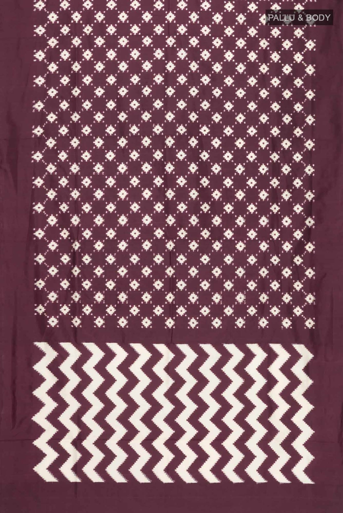 Brown Pochampally Silk Saree
