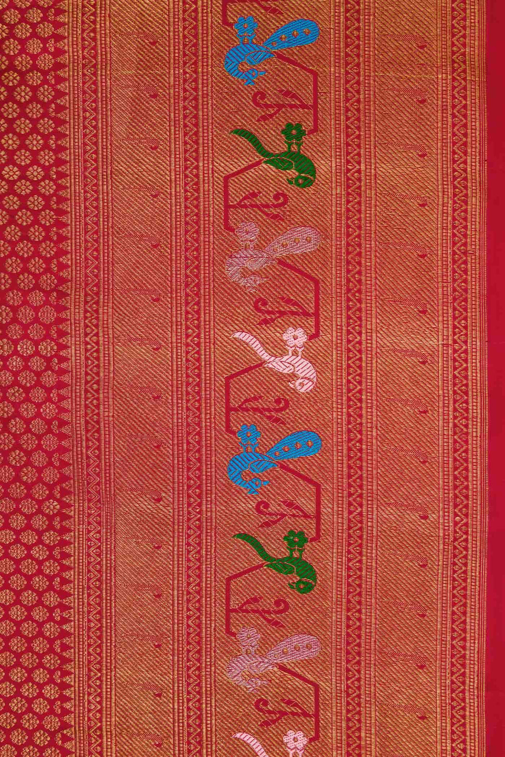 Maroon Kanchipuram Tissue Silk Saree